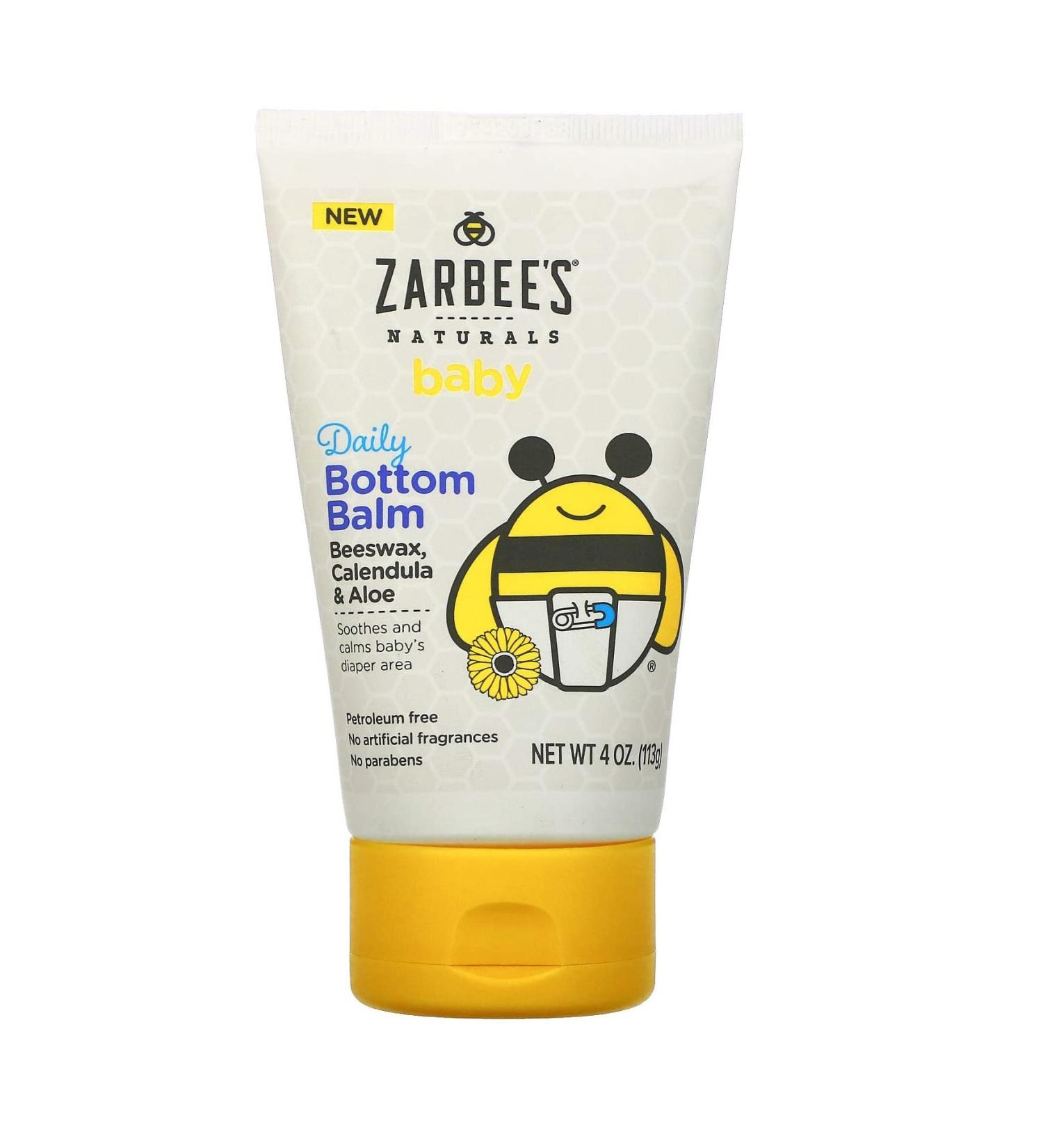 Zarbee's Baby Daily Bottom Balm 4 oz - Soothing Diaper Rash Relief - Buy Online on GoSupps.com