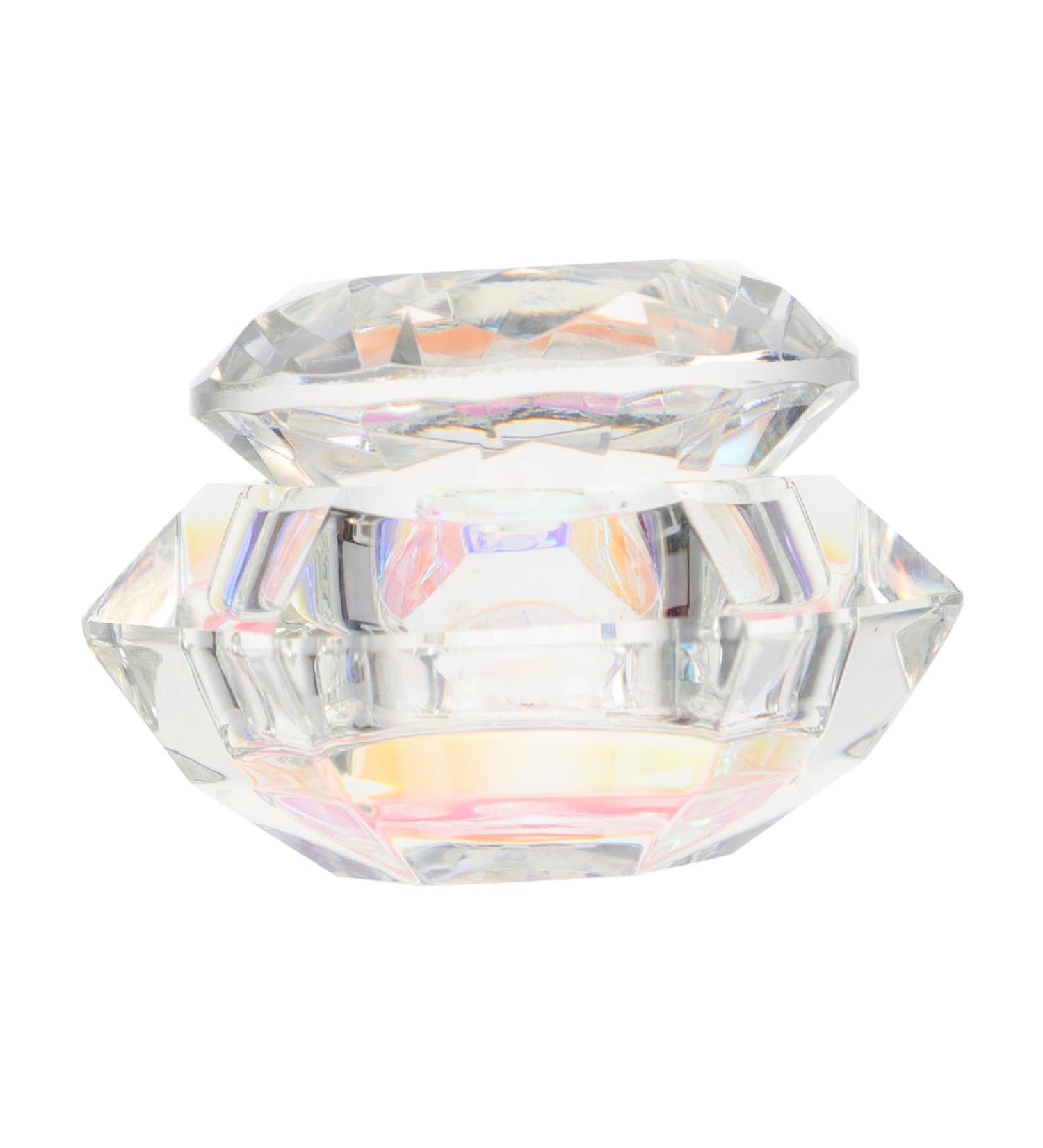 Ipetboom Nail Art Crystal Cup Mixing Glass Liquid Powder Storage Dappen Glass Dappen Dish Cup Mini Bowl Cups Pen Cup Nail Liquid Cup Clear White Crystal Gel Manicure - Buy Online on GoSupps.com