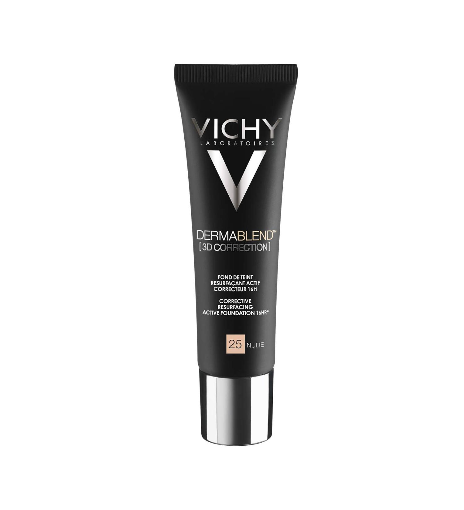 Vichy make-up foundation "Dermablend 3D Correction" corrective active foundation 16 h SPF 25 30 ml Nude 30 ml (1 pack)