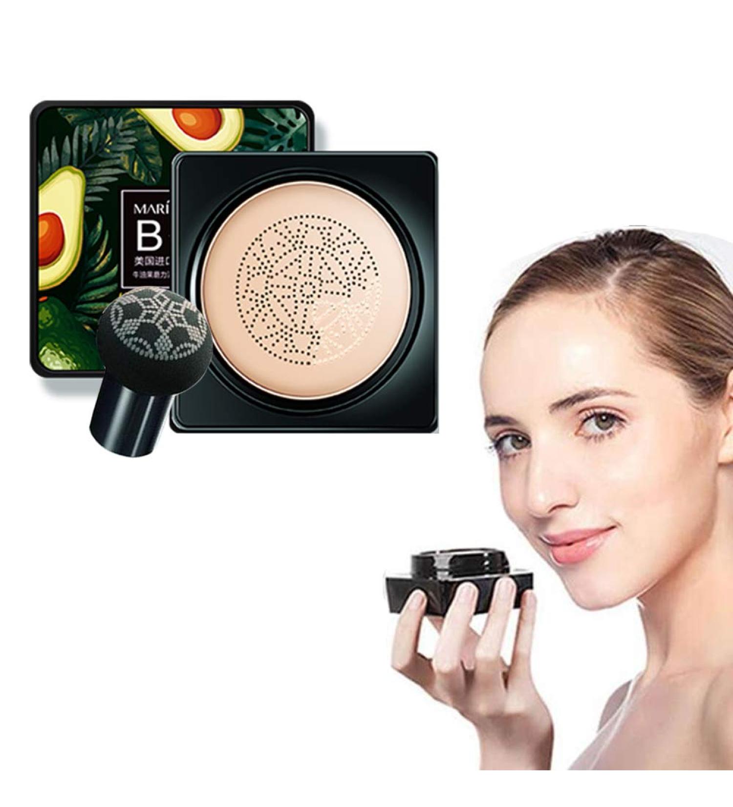 Avocado Air Cushion BB Cream mushroom head air cushion cc cream brighten waterproof Flawless Even Skin Tone Makeup Base BB Cream for All Skin Makeup (Natural White 1PCS) - Buy Online on GoSupps.com