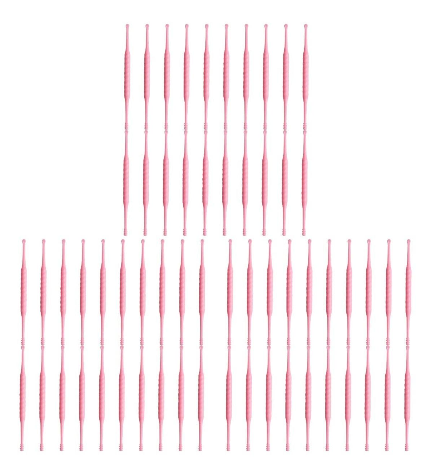 60Pcs Disposable Earwax Remover Ear Pick Cleaner Tool - Home & Salon Use (Random Color) | Ear Curette Spoon Kit - Buy Online on GoSupps.com