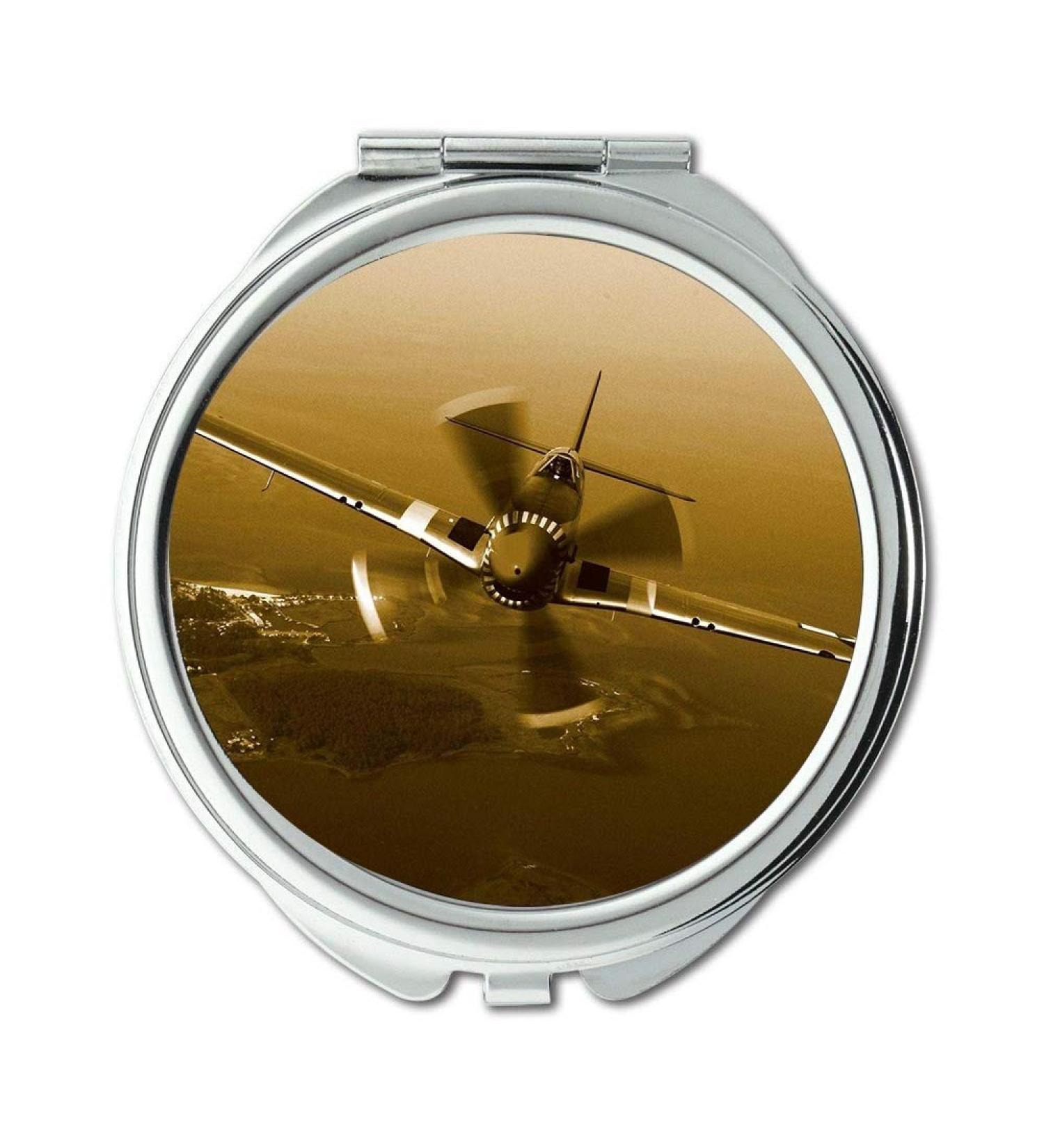 vintage aircraft Mirror Compact Mirror fighter kirby pocket mirror portable mirror - Buy Online on GoSupps.com
