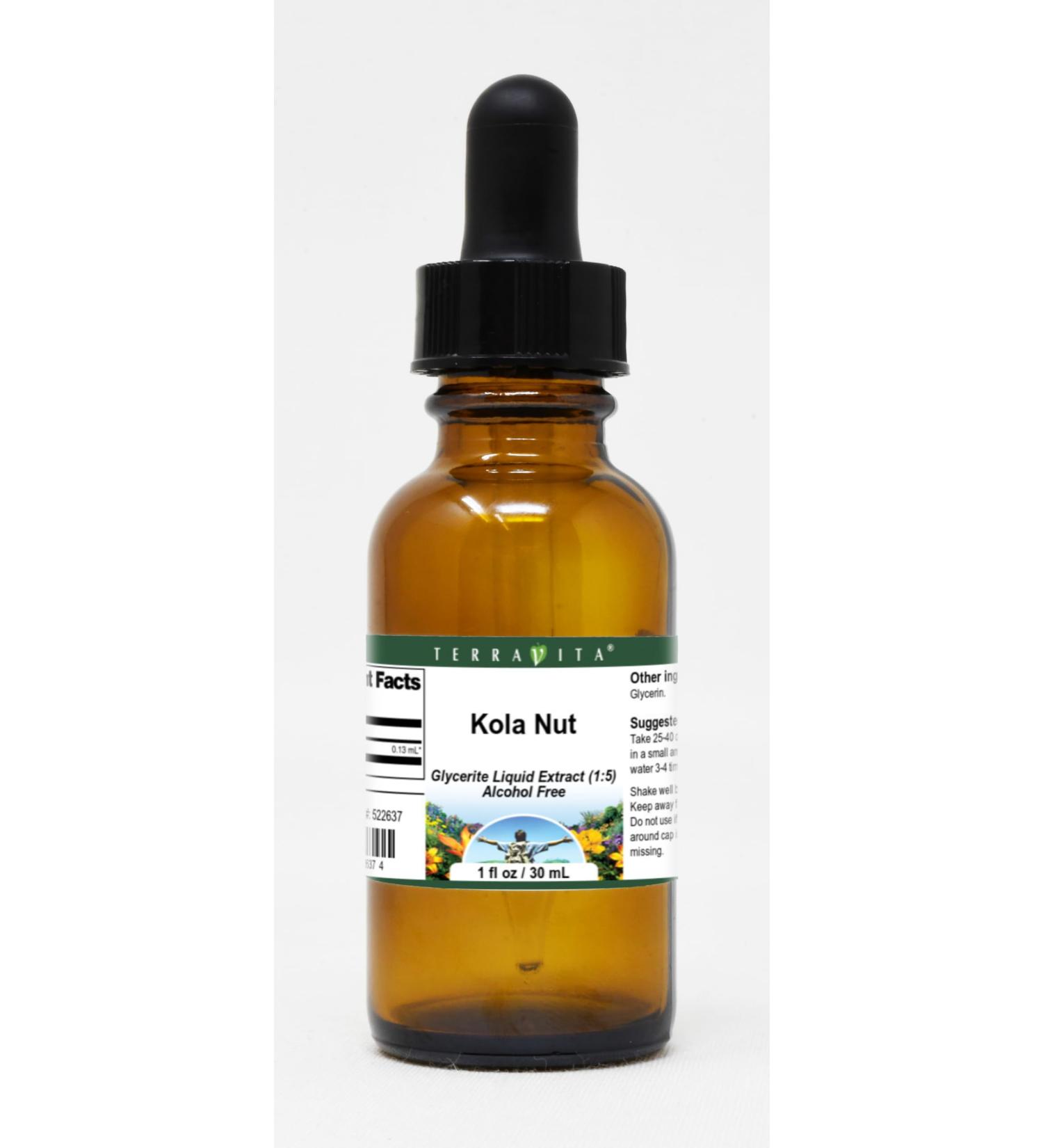 Kola Nut Glycerite Liquid Extract (1:5) - No Flavor (1 oz ZIN: 522637) - Buy Online on GoSupps.com