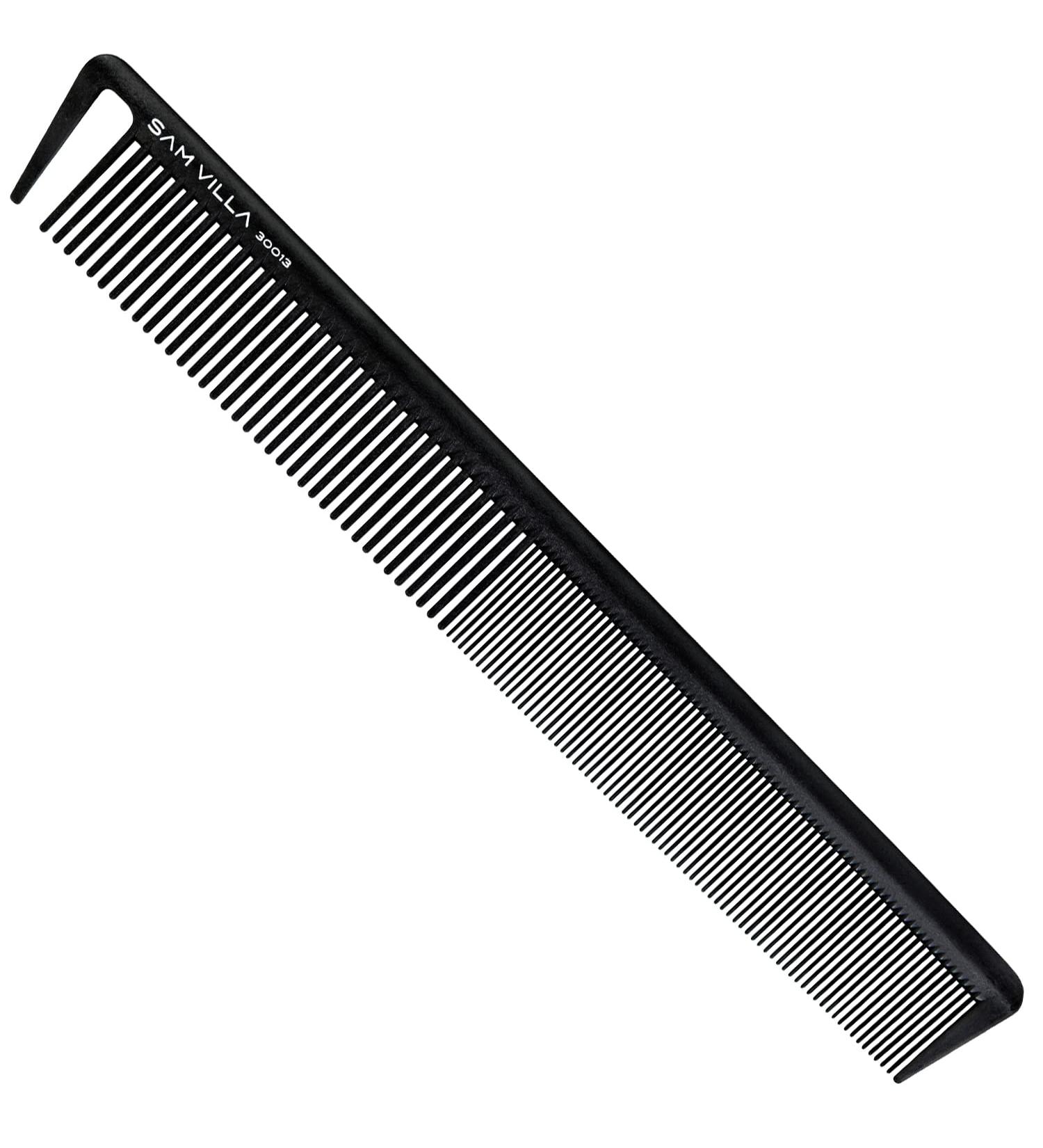 Sam Villa Signature Series Long Cutting Comb - Black - Buy Online on GoSupps.com