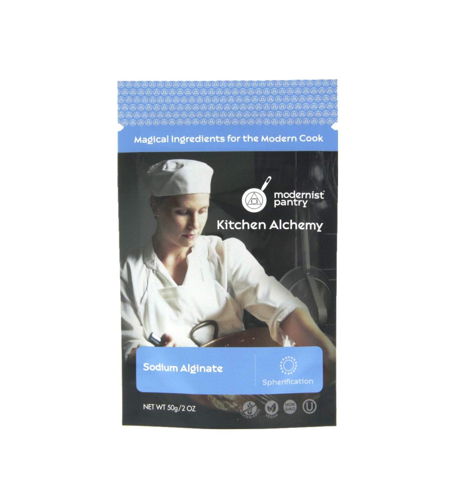 Pure Sodium Alginate (Molecular Gastronomy) Non-GMO Vegan OU Kosher Certified - 50g/2oz - Buy Online on GoSupps.com