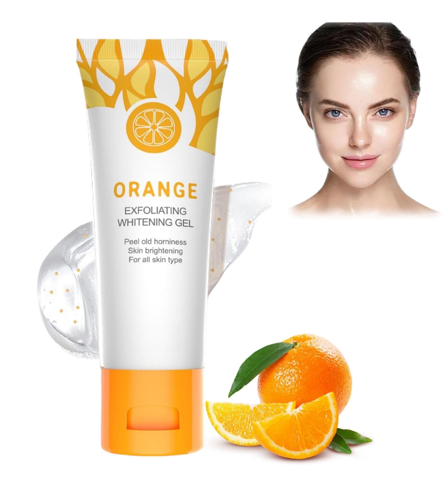 Orange Face Exfoliator Gel Vitamin C Exfoliating Face Scrub Whitening Body Scrub Deep Exfoliating Face Wash Body Scrub Exfoliator Facial Scrub Orange Exfoliating Whitening Gel Scrub Face Body Skin - Buy Online on GoSupps.com