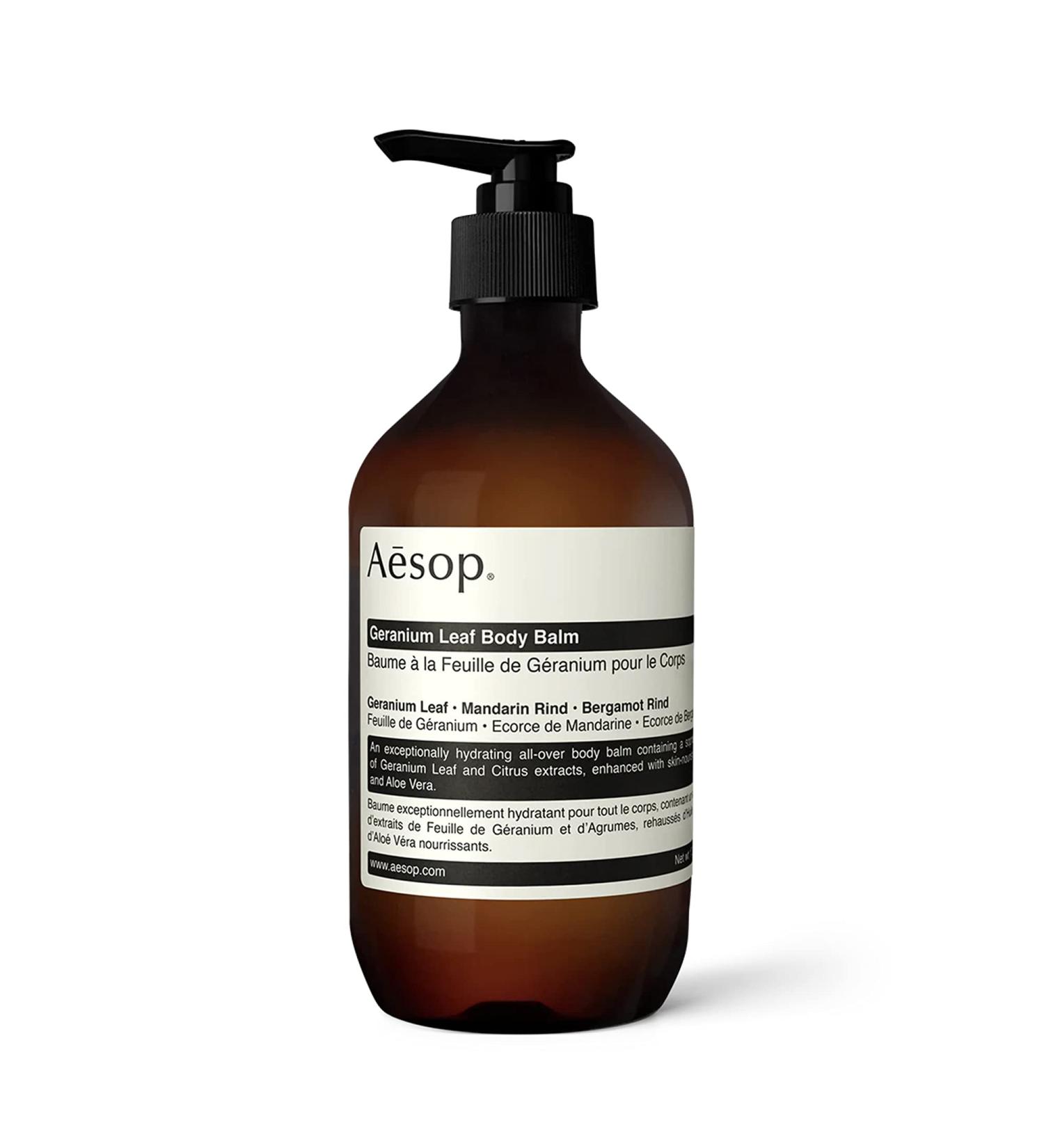Aesop Geranium Leaf Body Balm 500mL/16.67oz | Paraben-Free, Cruelty-Free & Vegan | 16.67 Fl Oz - Buy Online on GoSupps.com