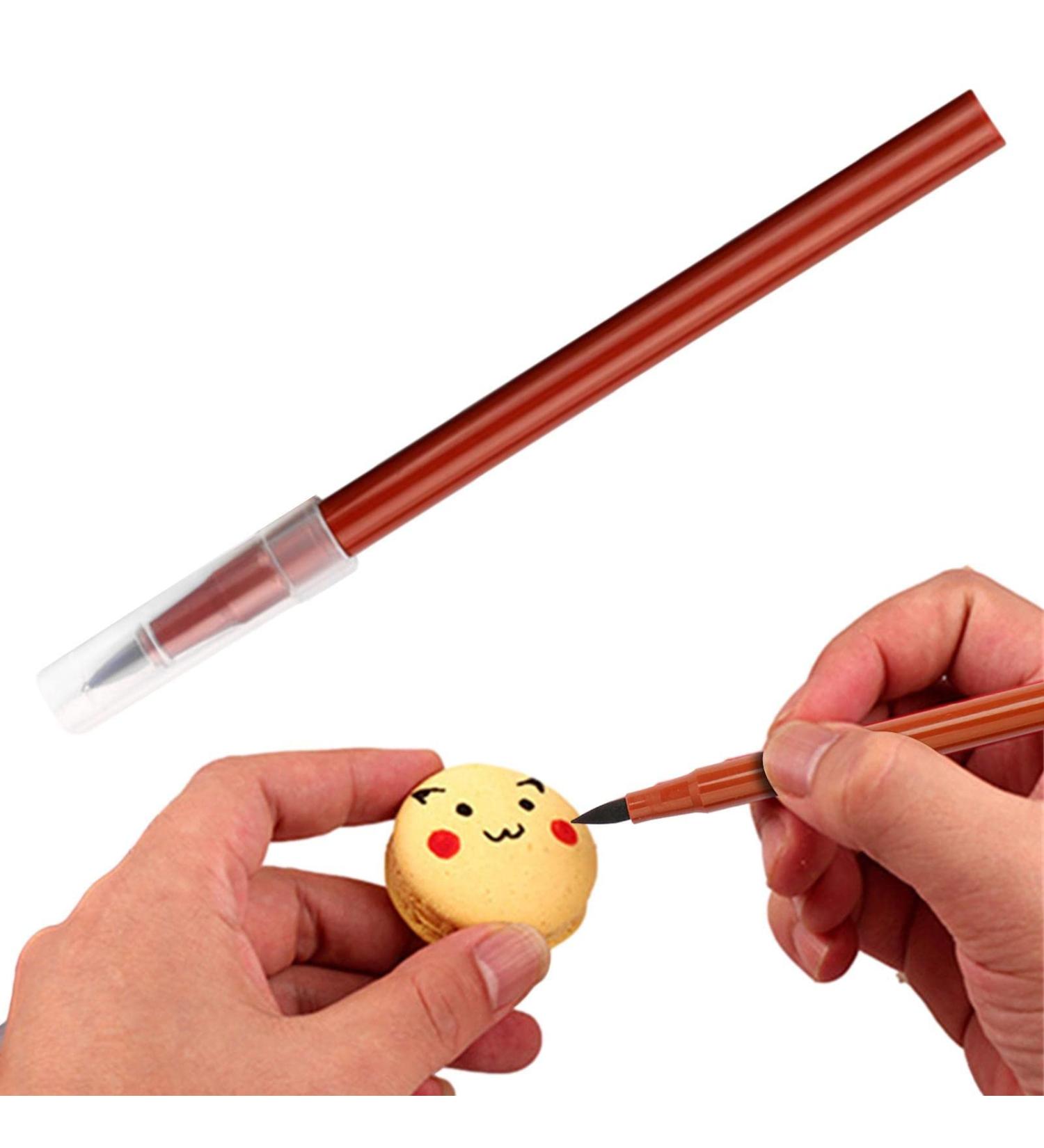 Edible Markers Edible Markers for Cookie Decorating | Ultra Fine Edible Markers for Decorating Fondant Cakes Cookies Frosting Easter Eggs Brown - Buy Online on GoSupps.com