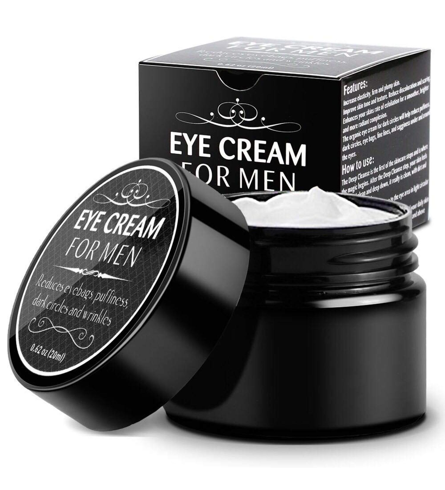 Kinbeau Men's Eye Cream - Anti-Aging Total Eye Balm for Puffiness, Wrinkles, Dark Circles & Bags (Black) - Buy Online on GoSupps.com