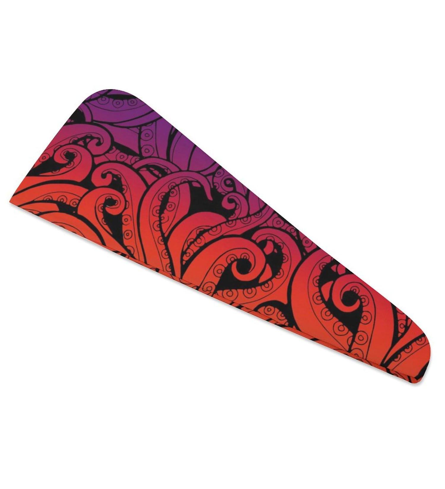 Octopus Tentacles Microfiber Hair Towel Wrap for Women - Super Absorbent Hair Turban 10"x26" - International Shipping Available - Buy Online on GoSupps.com