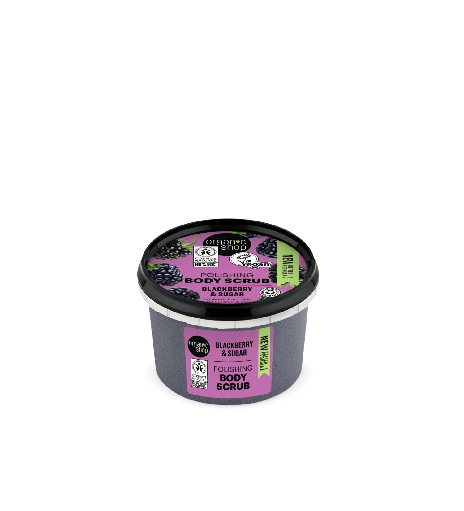 Organic Shop Blackberry Body Scrub - 250ml | Exfoliating & Nourishing - Buy Online on GoSupps.com