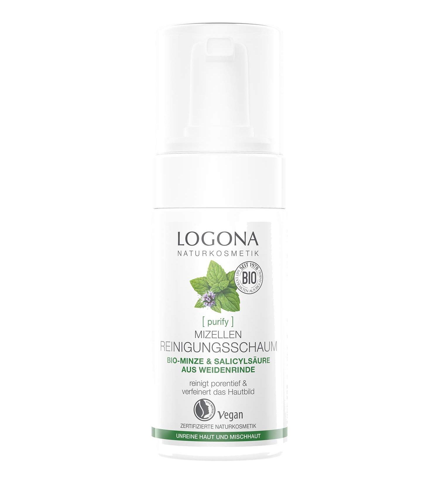 LOGOCOS Logona Classic Micellar Cleansing Foam Organic Mint 100 ml - Buy Online on GoSupps.com