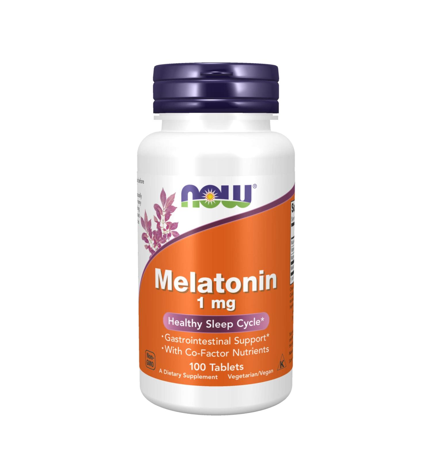 Now Foods Melatonin 1 mg - 100 Tablets | Quality Sleep Aid Supplement - Buy Online on GoSupps.com