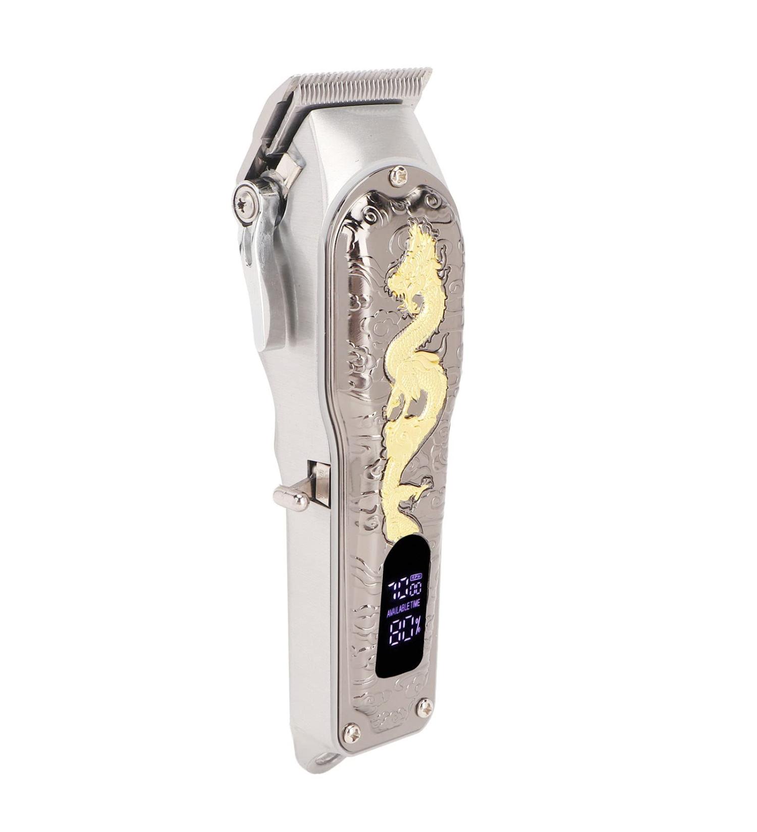 Qukaim Men Electric Hair Trimmer Electric Hair Trimmer with 8 Guide Combs USB Charging Low Noise LED Display Cordless Clipper for Home Travel - Buy Online on GoSupps.com