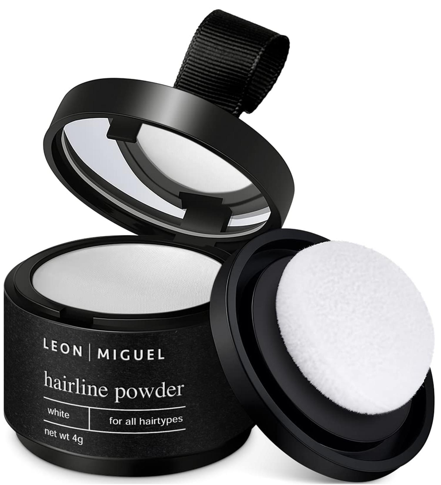 Leon Miguel Approach Powder | Waterproof Hair Concealer for Men & Women - Invisible Makeup - 4G White - Buy Online on GoSupps.com
