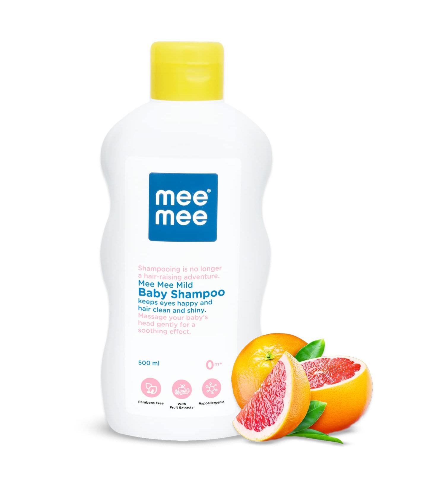 Mee Mee Mild Baby Shampoo 500 ml | Infused with Fruit Extracts - Buy Online on GoSupps.com