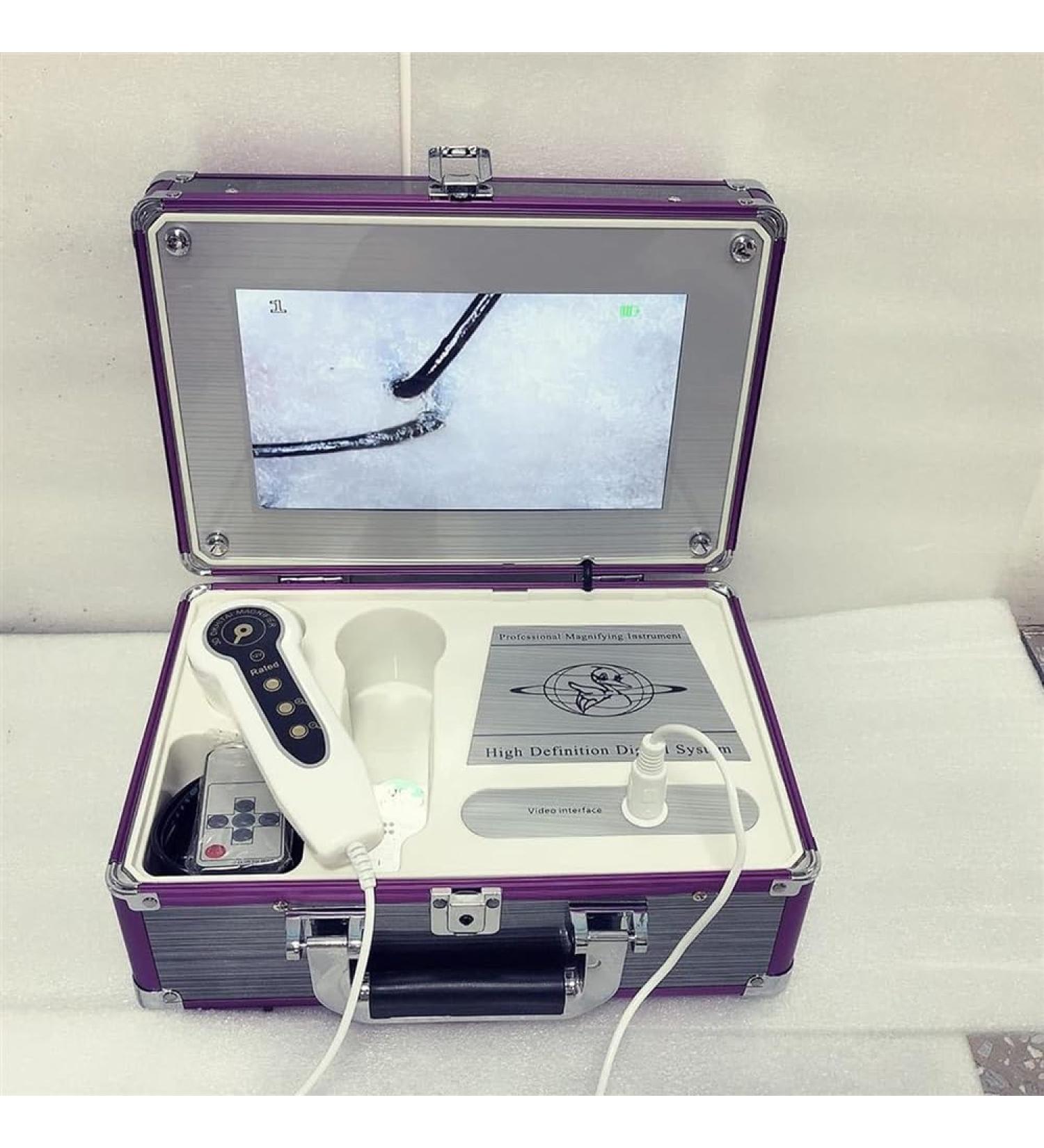 Skin Diagnosis Hair Analyzer - 10.1" Follicle Detector with 4 Spectrum Detection & Image Freeze Zoom Function for Accurate Scalp Analysis - Buy Online on GoSupps.com