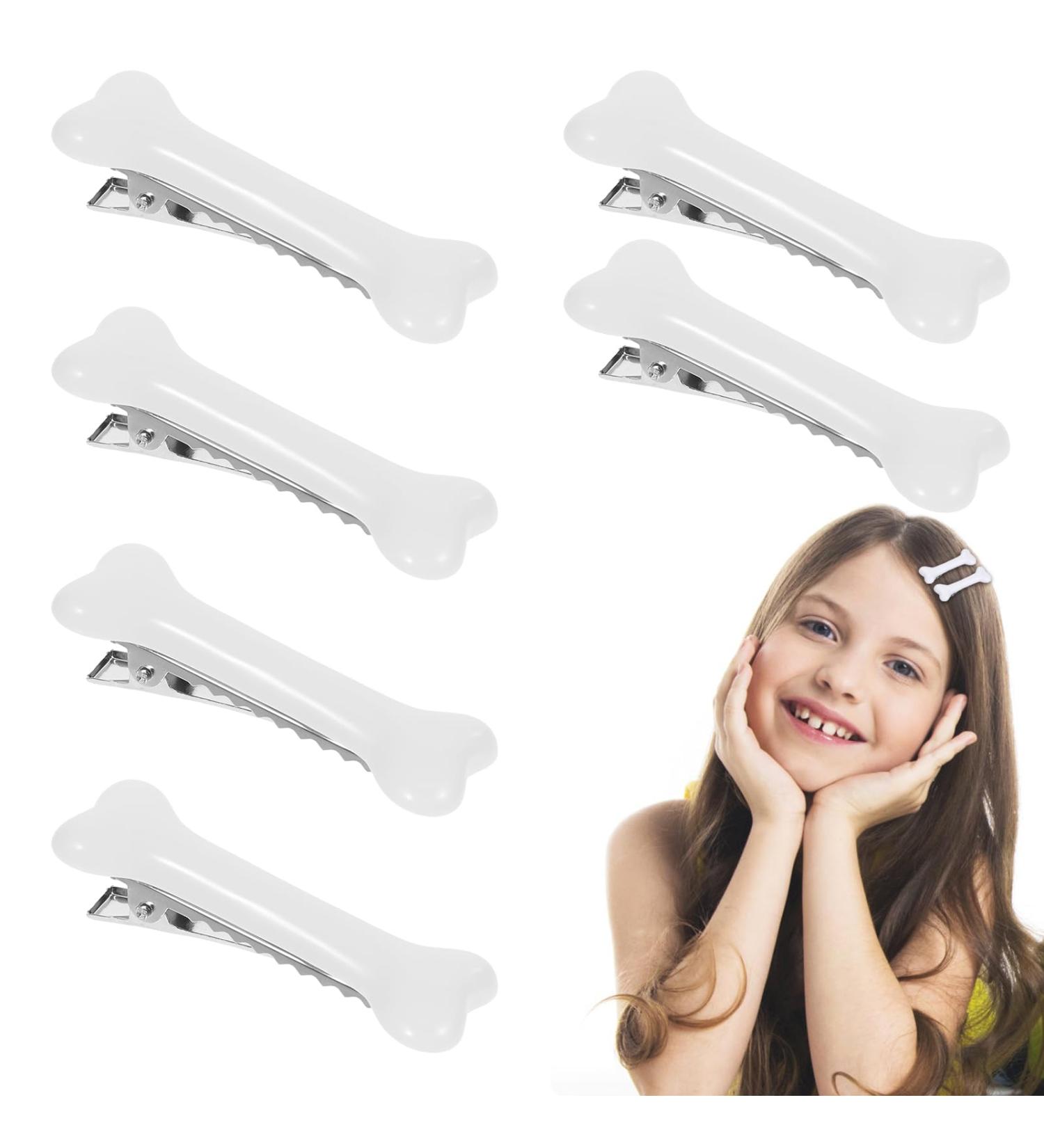 PEOVLVN 6 Pieces Bone Hair Clips Halloween Hair Clips Artificial Dog Bone Hairpins Cosplay Costume Hair Accessories for Women Girls Christmas Halloween Party Daily Wear - Buy Online on GoSupps.com