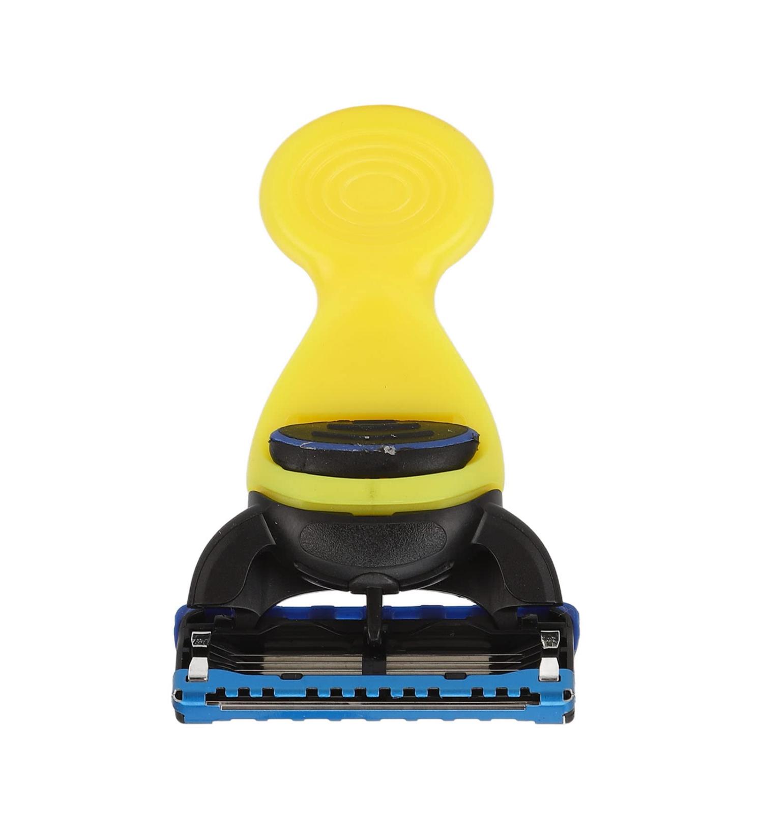 Natudeco Razor Epilator - 45 Rotatable Manual Razor for Face & Travel | Multi-Layer Design Compact & Practical - Yellow - Buy Online on GoSupps.com