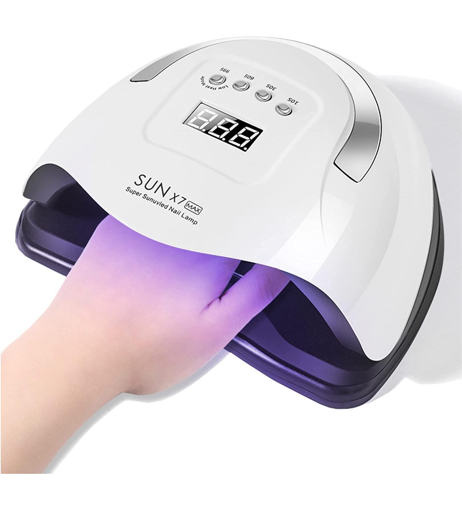 220W UV LED Nail Lamp | Fast Curing for Gel Polish | Automatic Sensor & Timer Setting | Professional Nail Art Tool - Buy Online on GoSupps.com