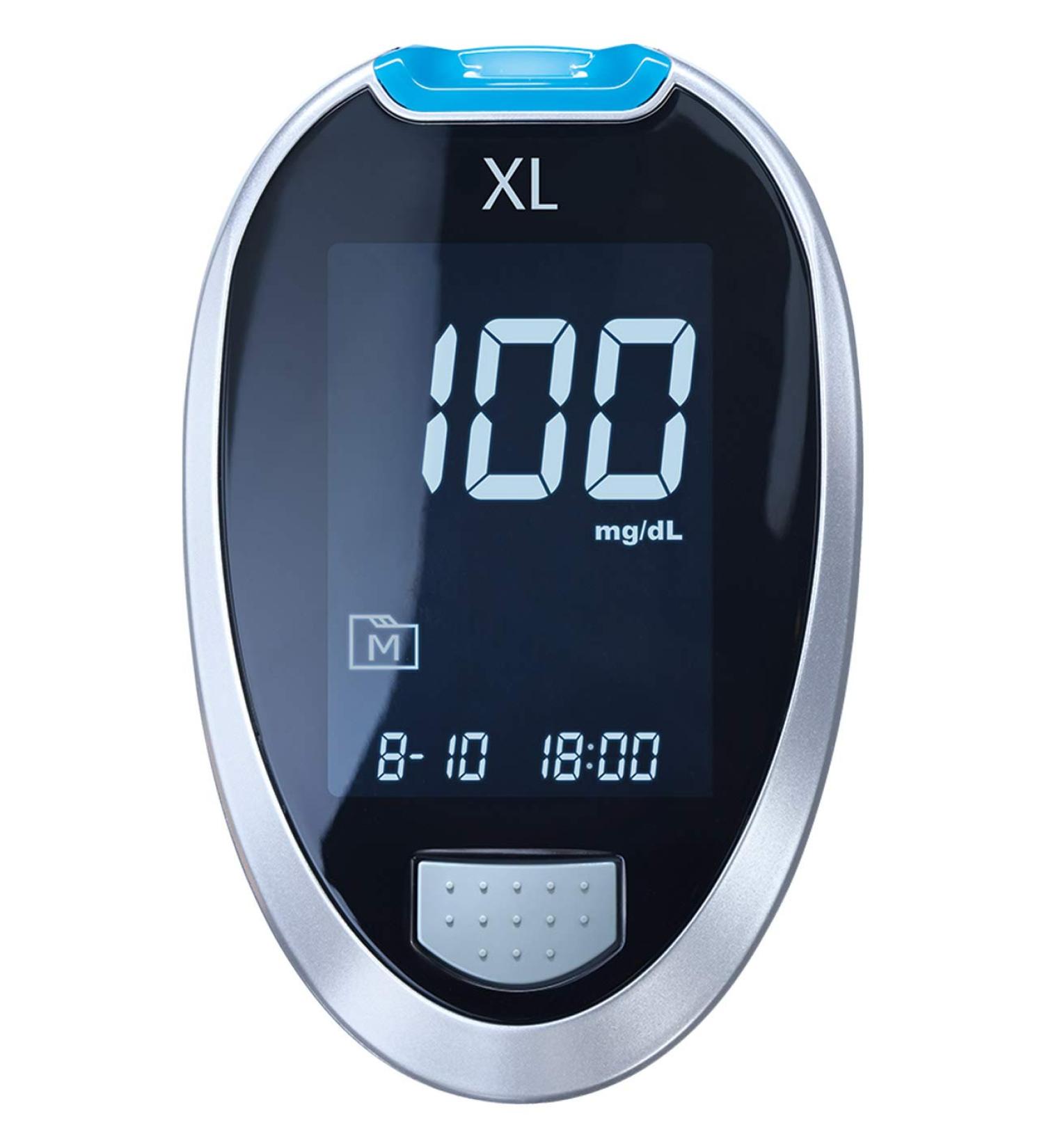 GlucoCheck XL Blood Glucose Measuring System | 60 Test Strips | Accurate mg/dl Diabetes Monitoring - Buy Online on GoSupps.com