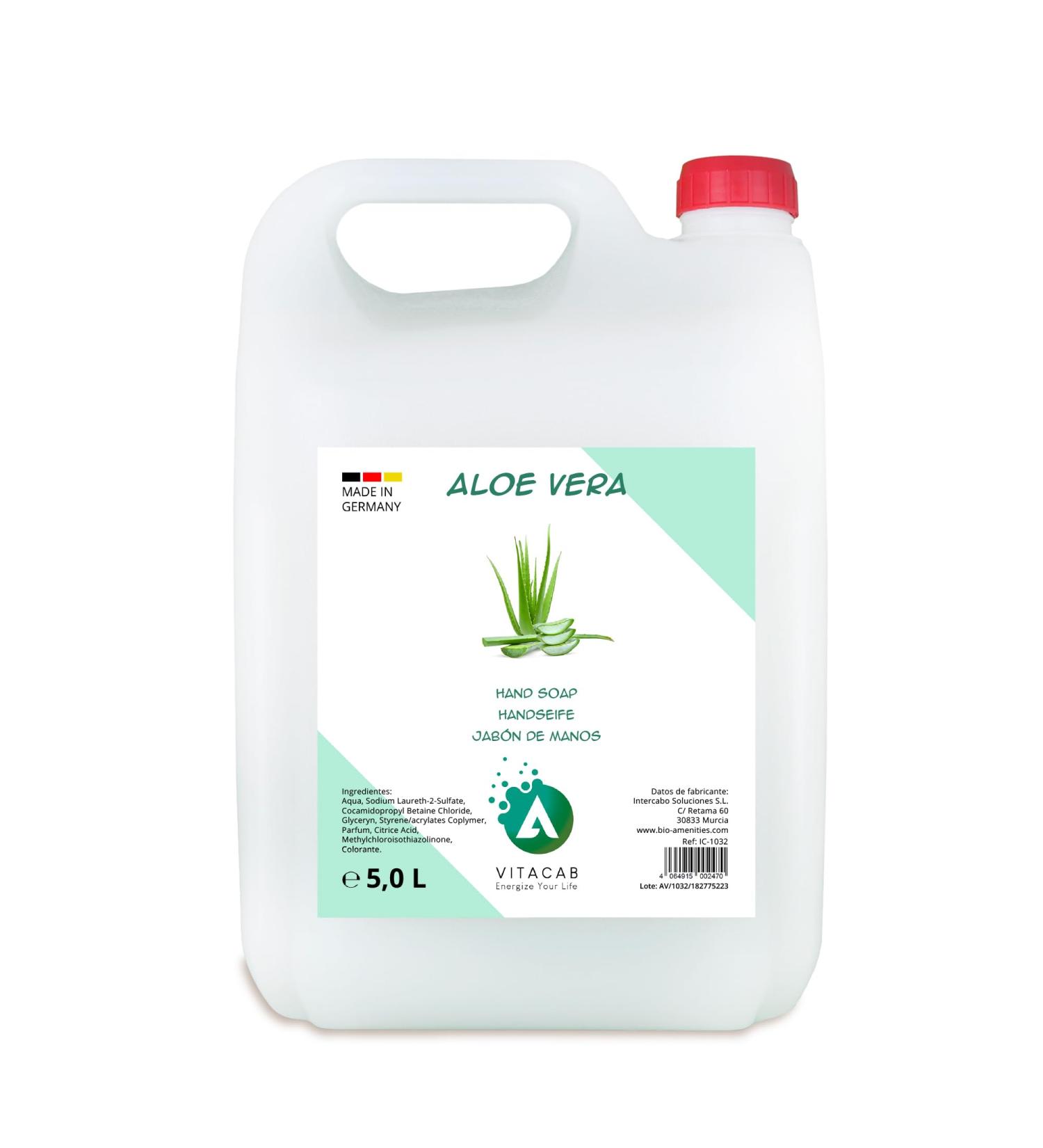  VITACAB Hand Soap 5 Litre | Liquid Hand Soap with Aloe Vera in Industrial Format 5 Litres | Special for Hotels and Hospitality | 5000 ml - Buy Online on GoSupps.com
