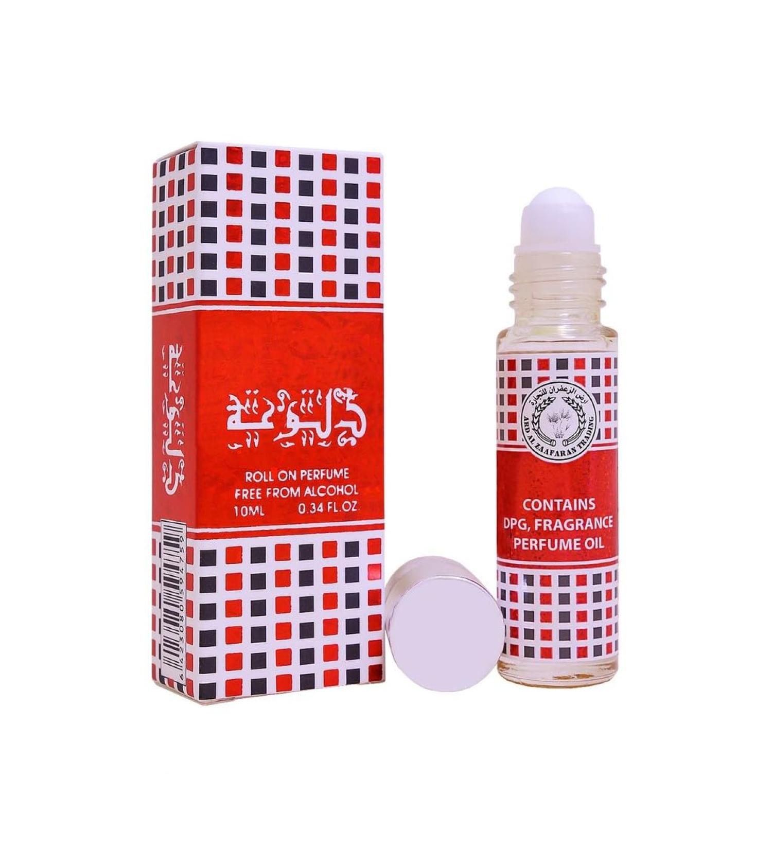 ArdAlZaafaran Roll On Oil Attar Perfume Itr Free From Alcohol 10mL (0.34 fl oz) Oud Musk Bint Hooran And More (Daloa)
