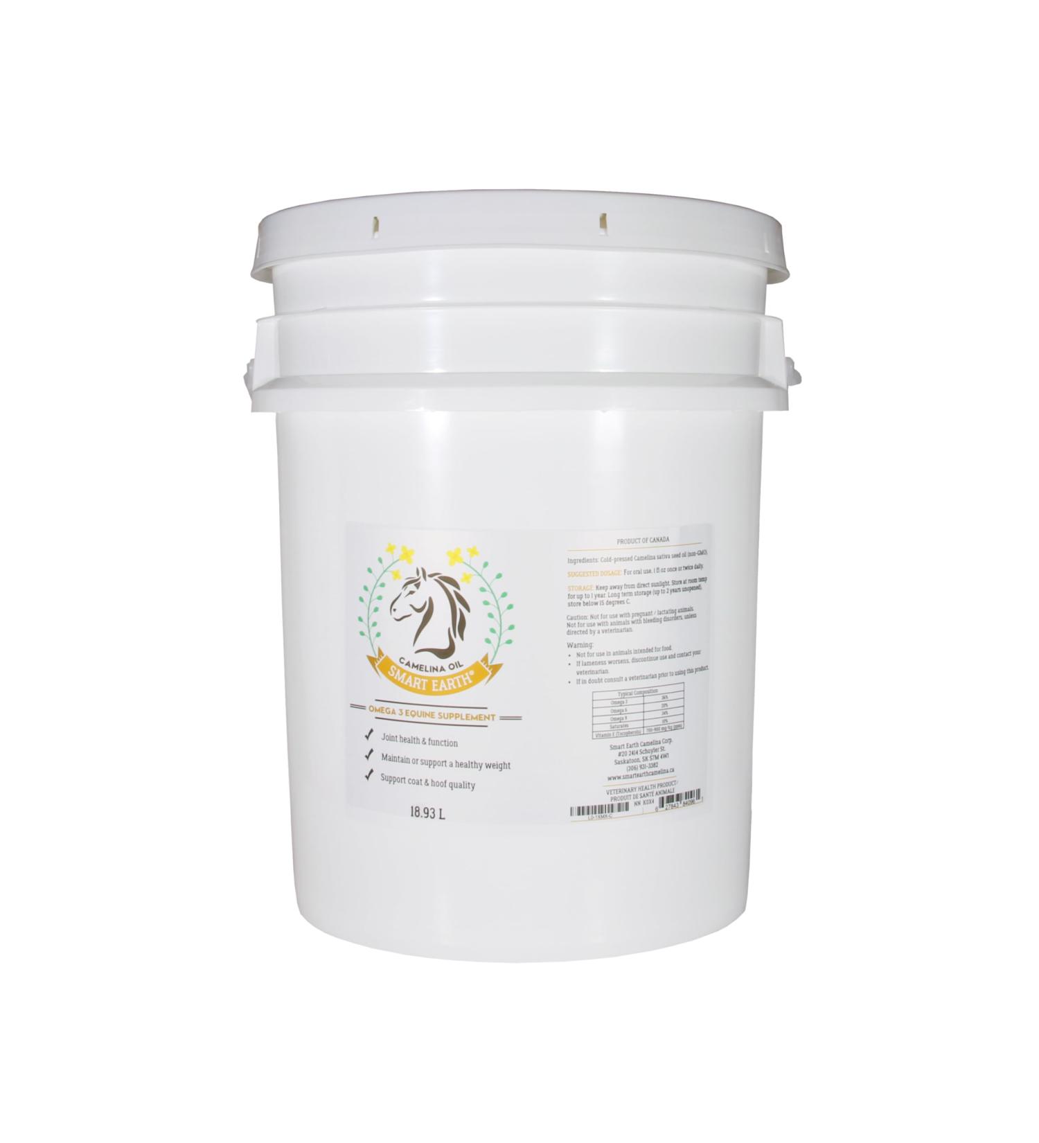 Smart Earth Camelina Oil for Horses - Natural Nutritional Supplement for Coat Hooves and Joints - Horse Oil - Omega 3 6 & 9 - Equine Care - Camelina Oil for Joint Health (18.9L) - Buy Online on GoSupps.com