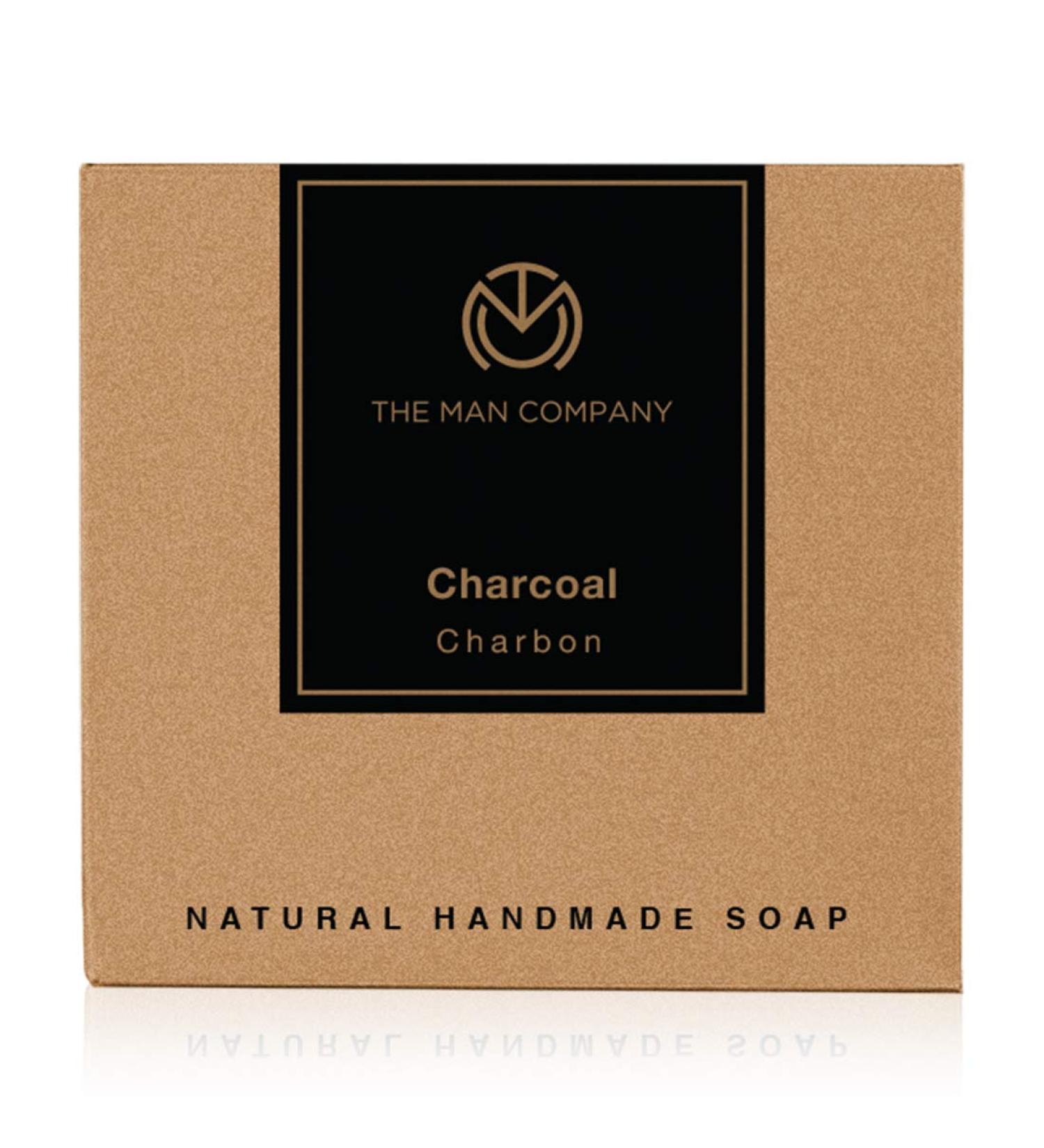 The Man Company Charcoal Soap (125 gm) - 100% Natural Blackhead Remover | International Shipping Available - Buy Online on GoSupps.com
