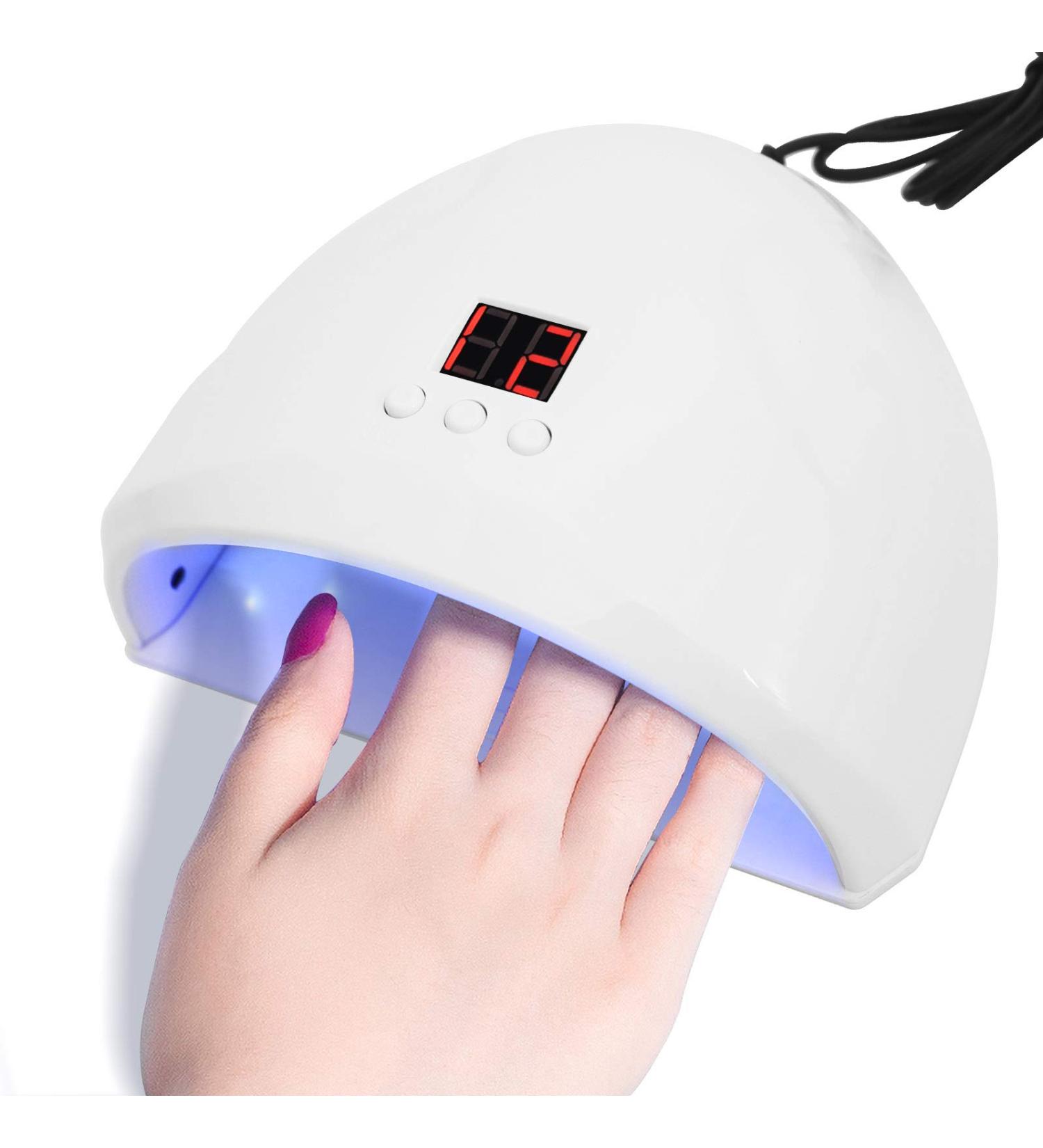 YORKING 36W UV LED Nail Dryer Lamp - 3 Modes for Finger & Toenail Gel Curing | Fast & Efficient Manicure Device - Buy Online on GoSupps.com