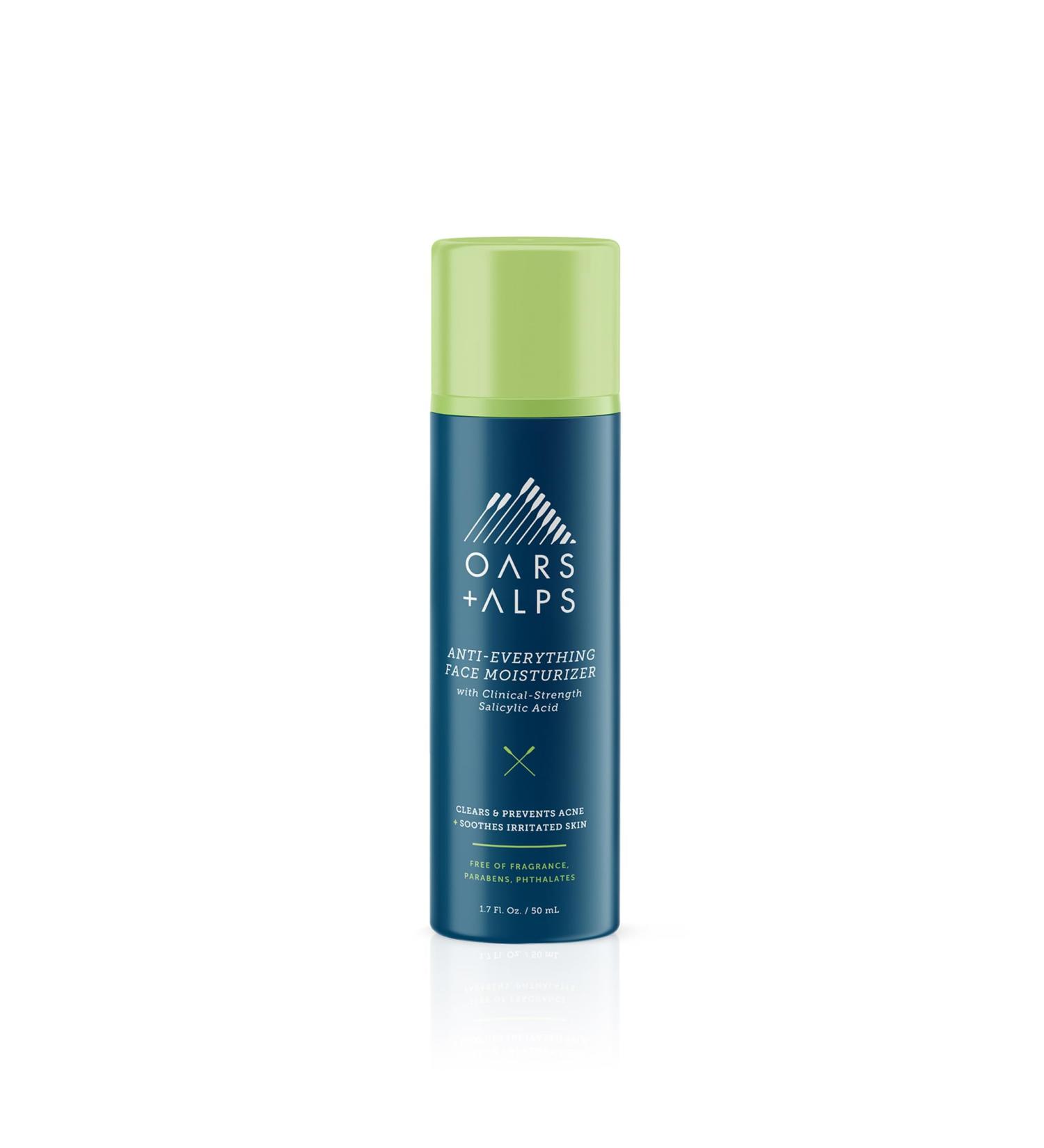 Oars + Alps Anti-Everything Facial Moisturizer | 1% Salicylic Acid Anti-Acne Treatment | Fragrance-Free Non-Greasy | Buy Internationally - 1.7 fl. oz - Buy Online on GoSupps.com