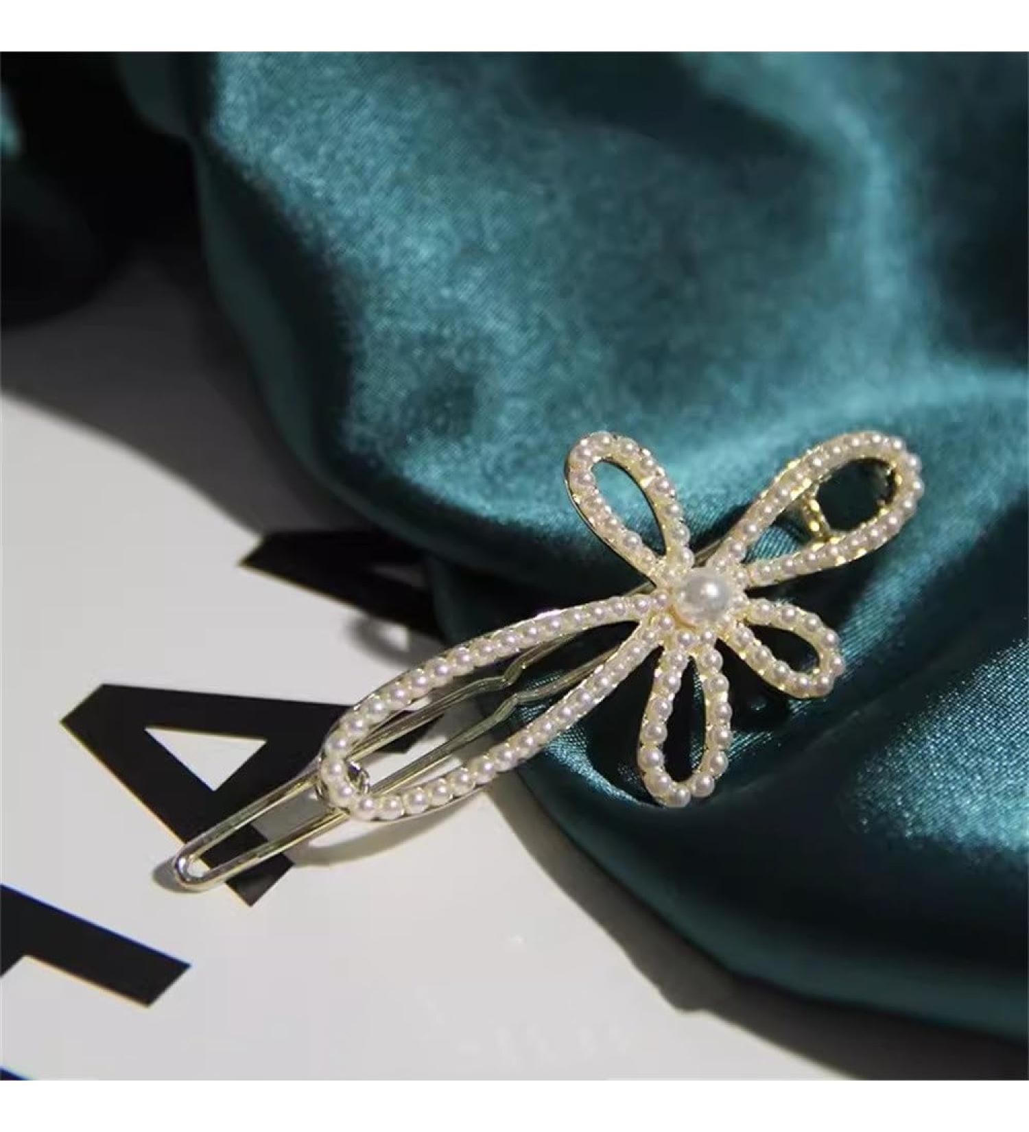 Hair Barrettes for Women Ladies Elegant Hair Clip Side Clip(Style 2) - Buy Online on GoSupps.com