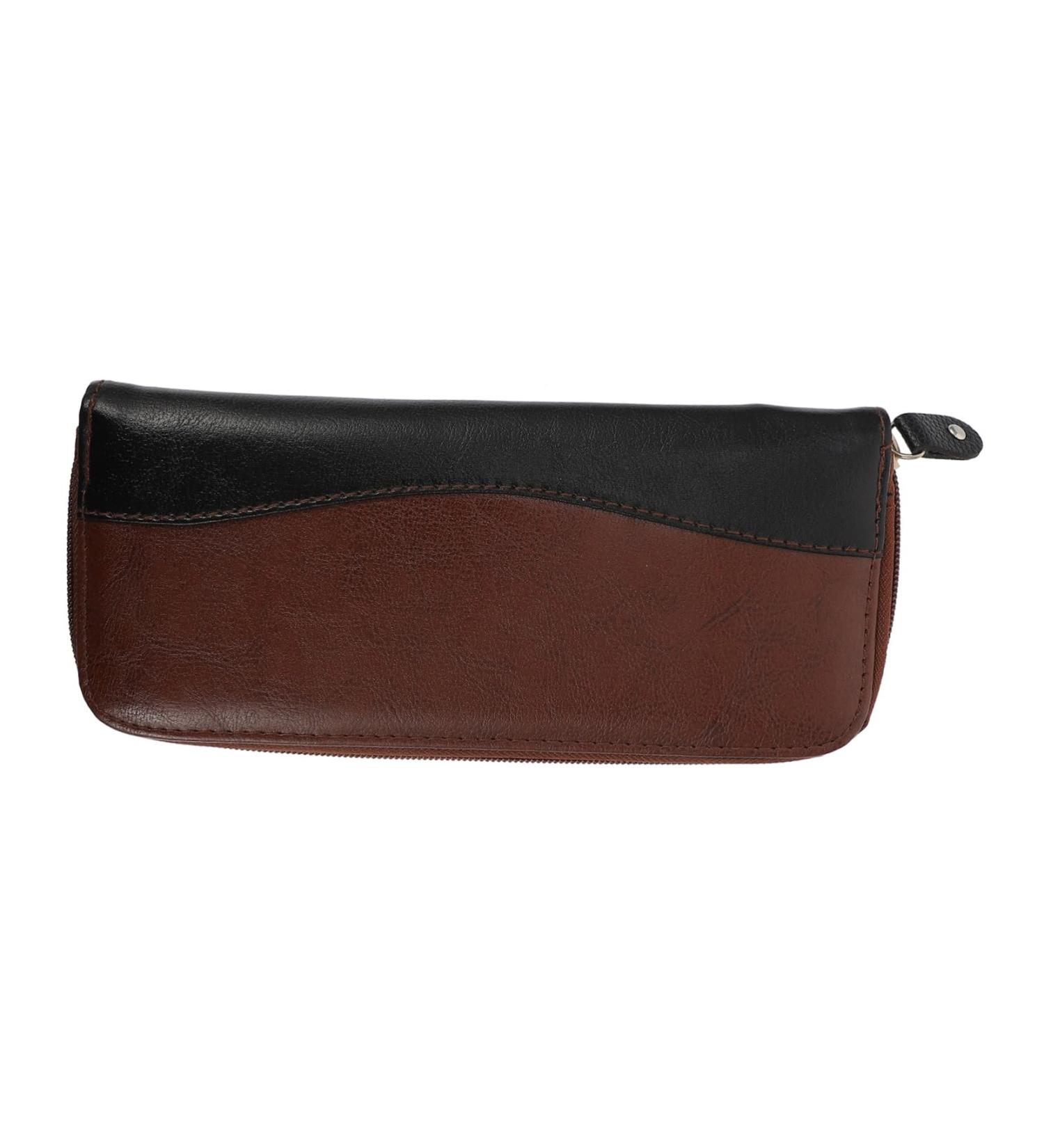 Minkissy 2-Piece Leather Travel Bag for Hairdressing Tools | Multifunctional Portable Storage | 23x10x1.5cm | Ideal for Professionals - Buy Online on GoSupps.com