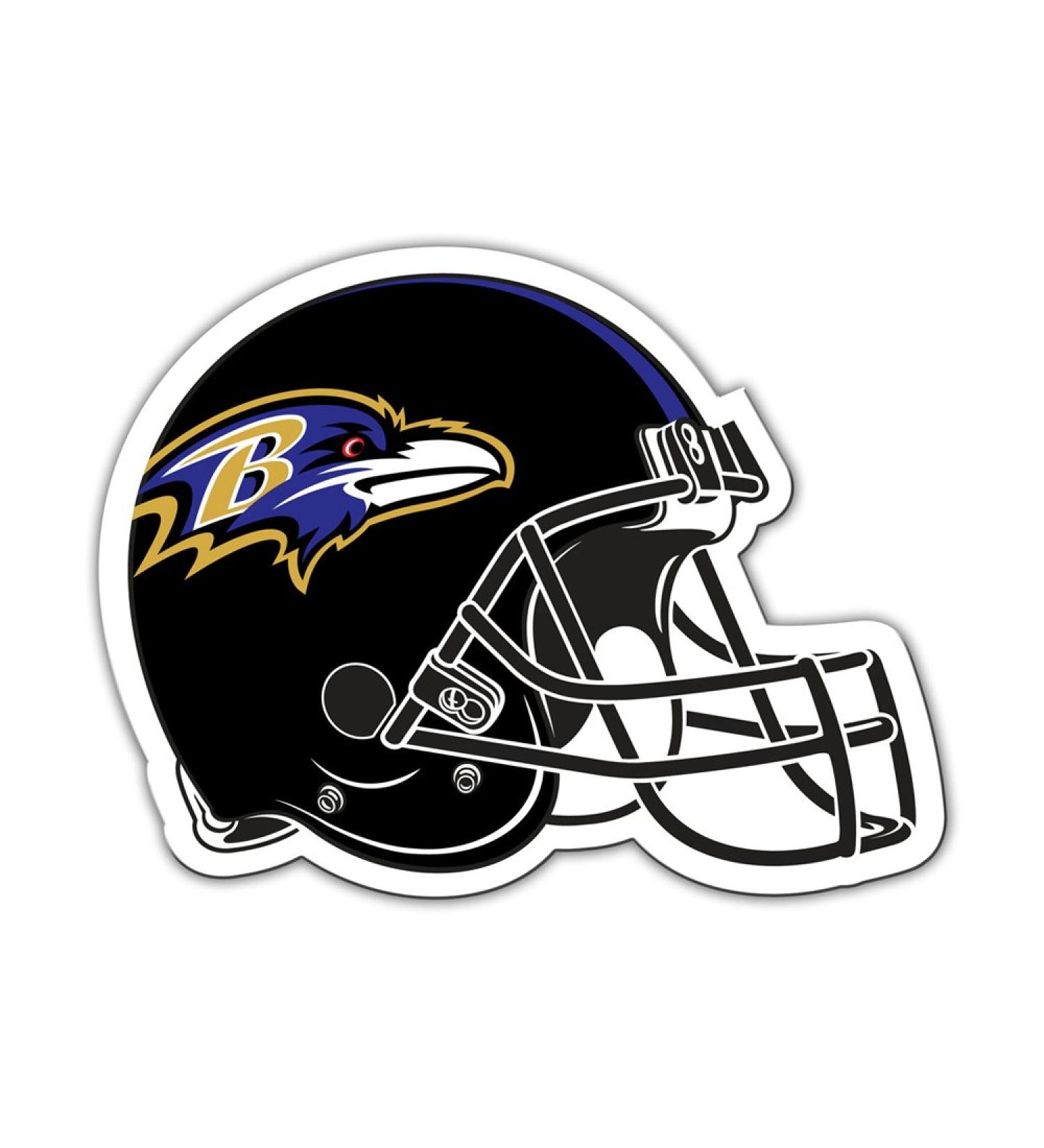 Fremont Die NFL Arizona Cardinals 12-Inch Vinyl Helmet Magnet Baltimore Ravens