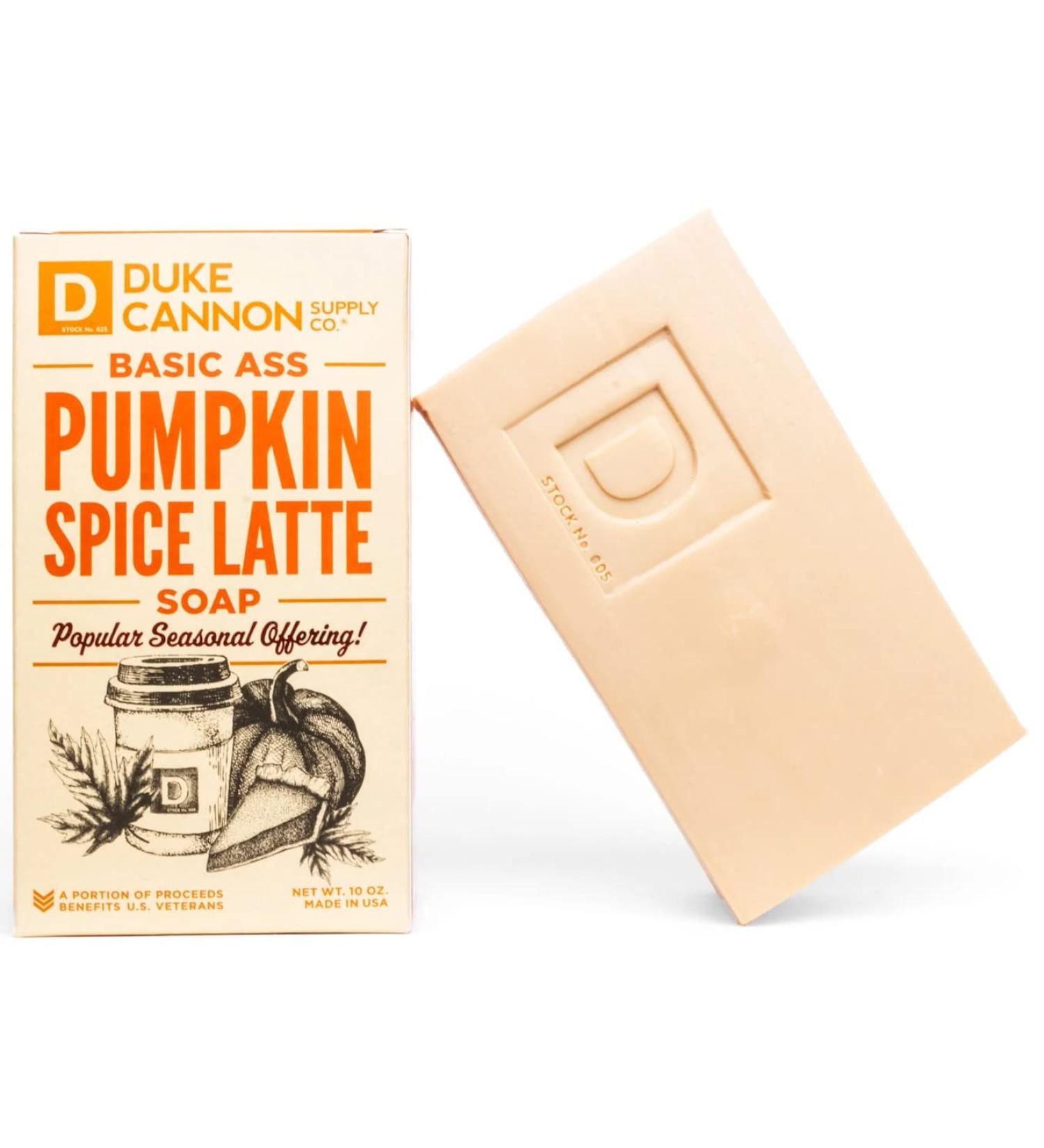 Duke Cannon Big Ass Brick of Soap - Pumpkin Spice Latte - 10 oz - All Skin Types - Masculine Scent - Buy Online on GoSupps.com