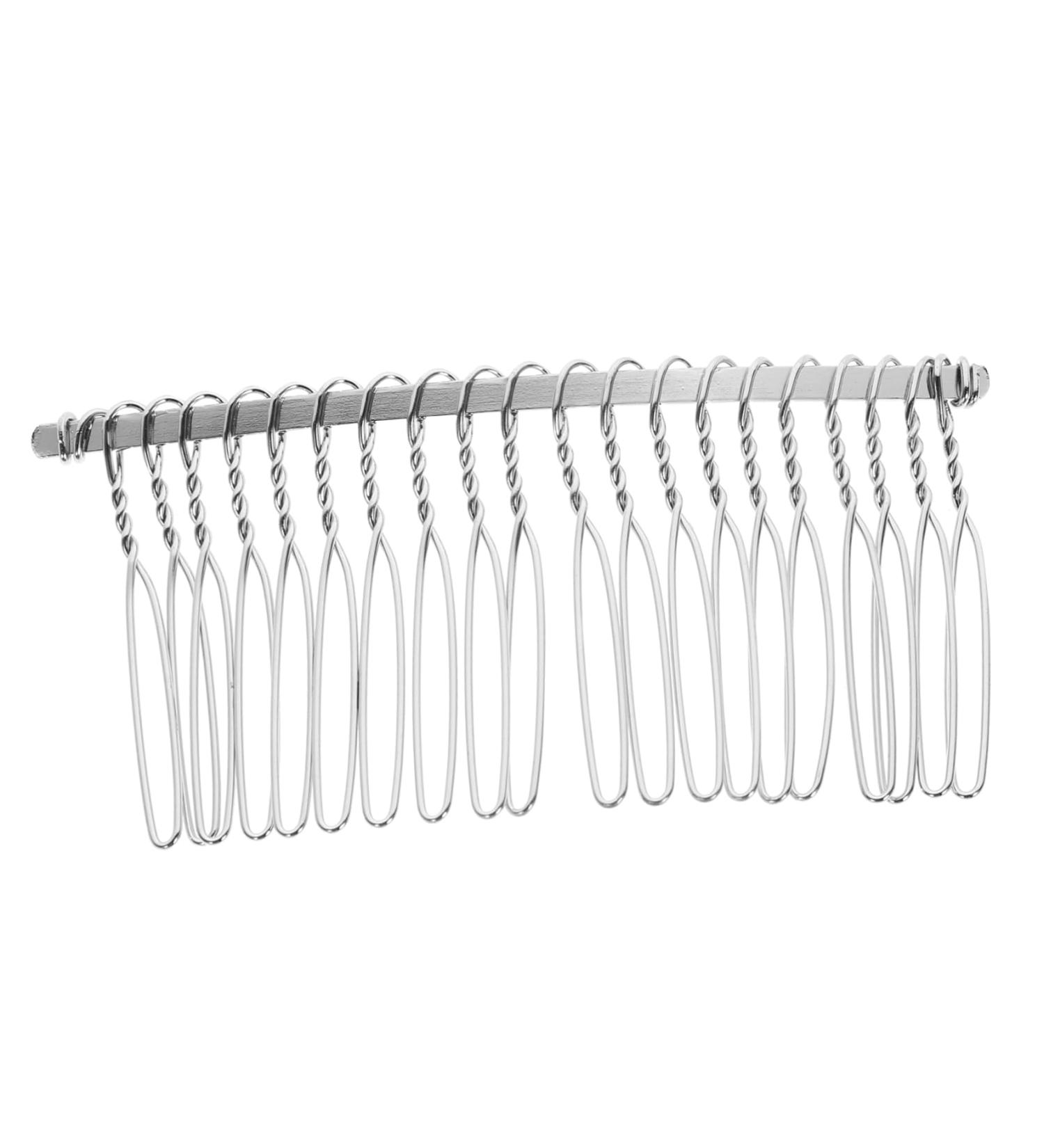 IWOWHERO 20 Metal Hair Clip Comb French Hair Pin Metal Wire Hair Clip Comb Veil Comb Metal Tinsel for Hair Metal Side Combs for Women Teeth Hair Combs Clip Bridal Miss Guangdong Iron Wire - Buy Online on GoSupps.com