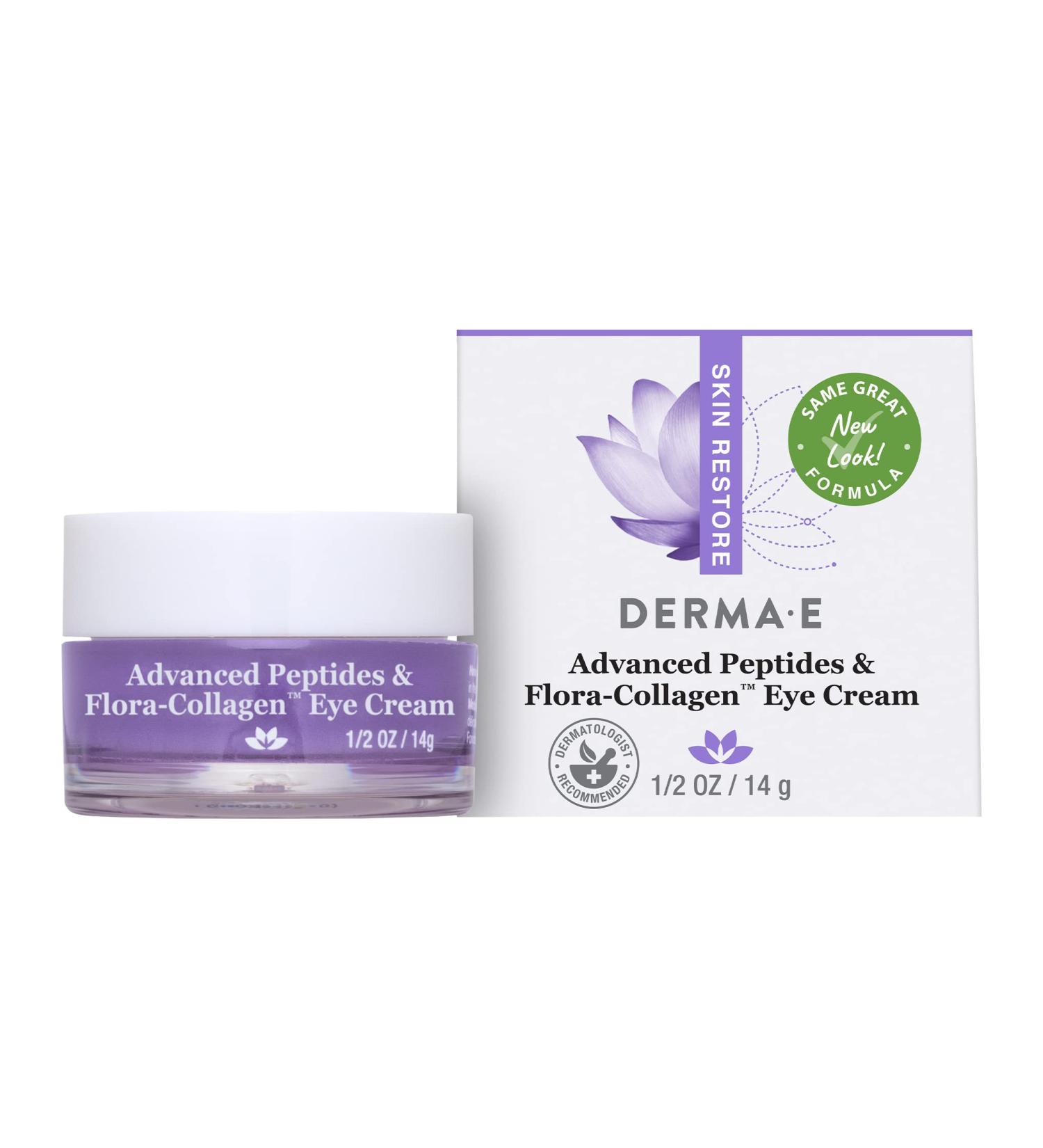 Derma E Advanced Peptides & Collagen Eye Cream - 12 oz | Anti-Aging Moisturizer - Buy Online on GoSupps.com