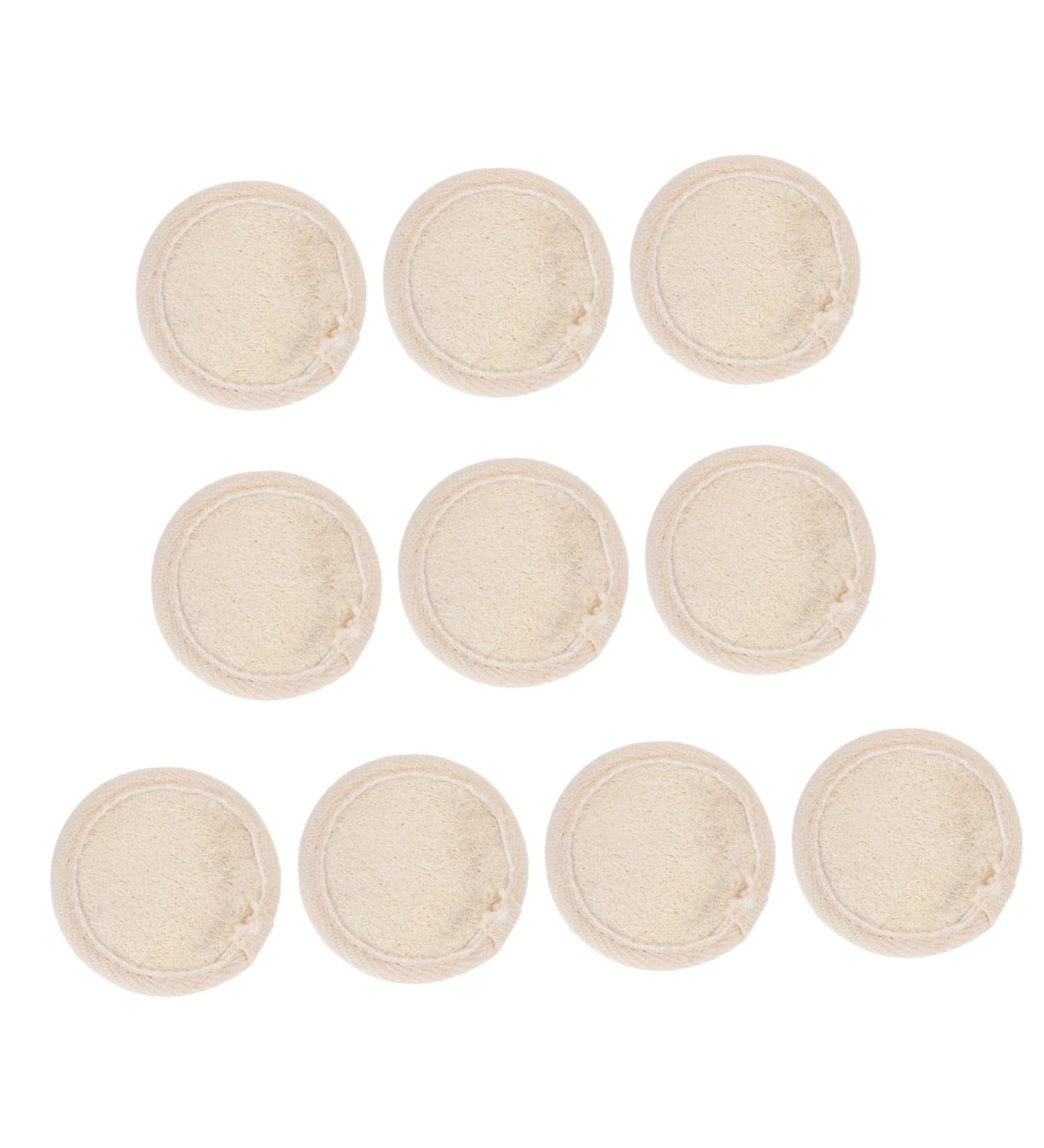 Housoutil 1 Set Loofah Face Wash Makeup Remover Puffs Loofa Face Scrubber Loofah Puff Sponge Puff Eye Makeup Remover Puff Makeup Powder Puff Facial Cleaning Pad Round Face Pad Cosmetic Miss - Buy Online on GoSupps.com