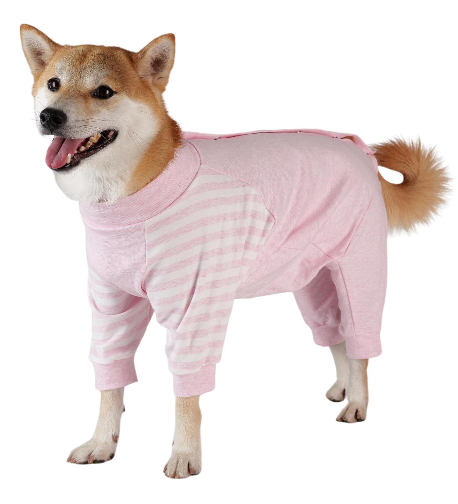 Lelepet One - Medical Pet Shirt for Dogs | Protective Suit for Recovery | Wound Protection Pajamas for Small Medium Large Dogs - Pink XL - Buy Online on GoSupps.com