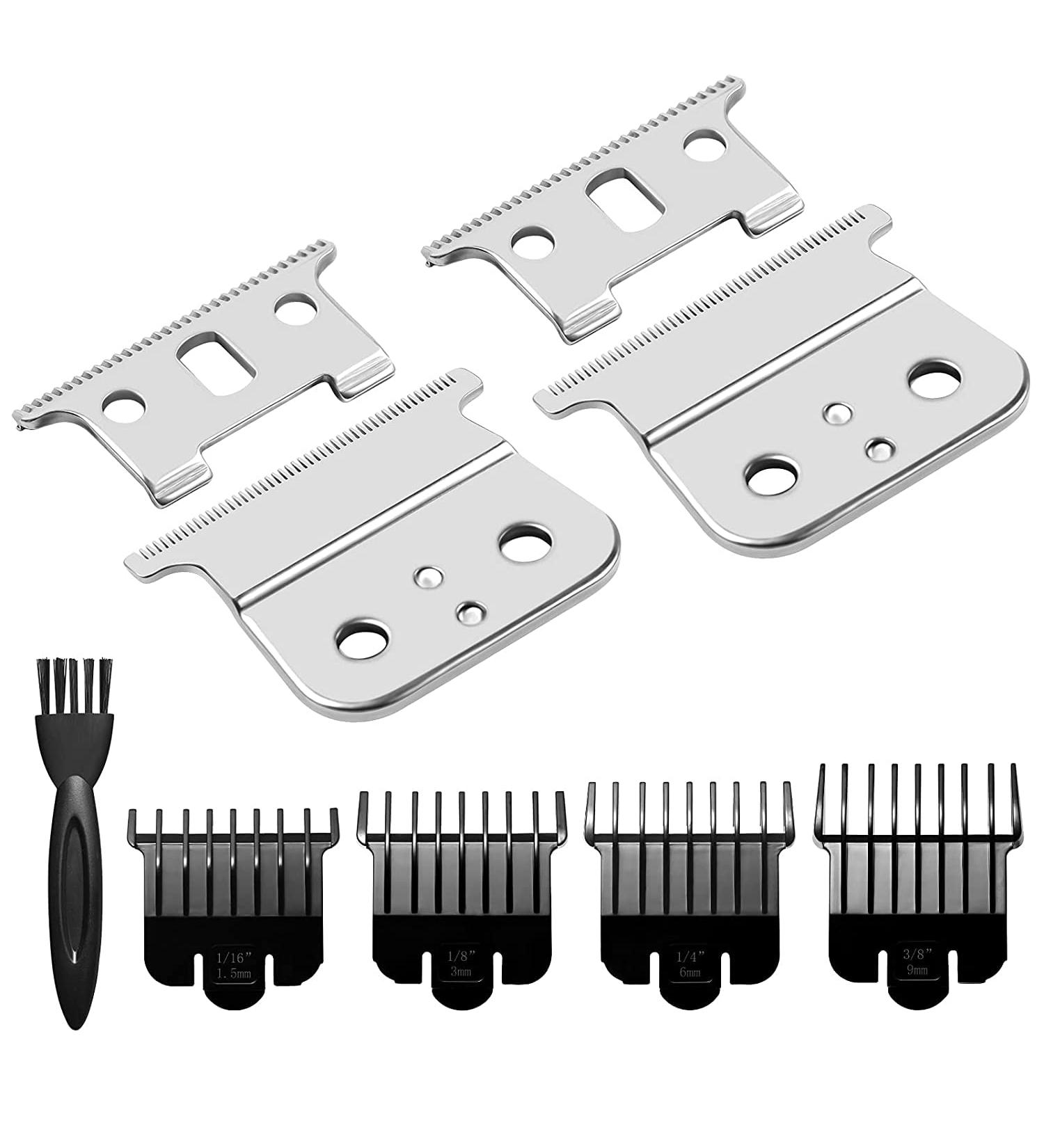 T Outliners Replacement Blade Compatible with Andis T Outliners Trimmer GTO GTX SL and SLS Professional T Blade Trimmer(2 sliver steel T Blade+2 sliver Steel Blade) - Buy Online on GoSupps.com