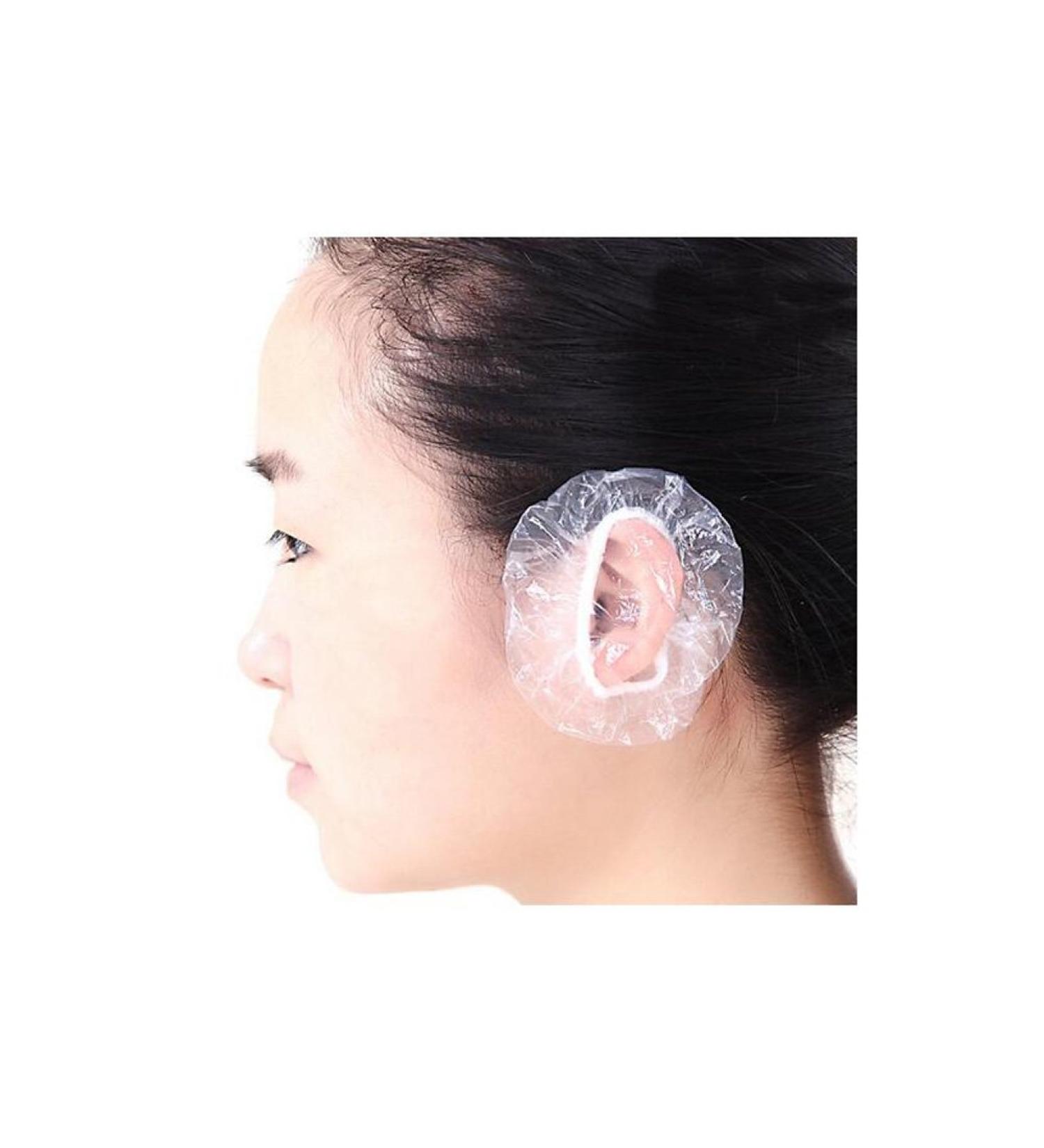 100Pcs Clear Disposable Ear Caps - Hair Dye Protector - Buy Online on GoSupps.com