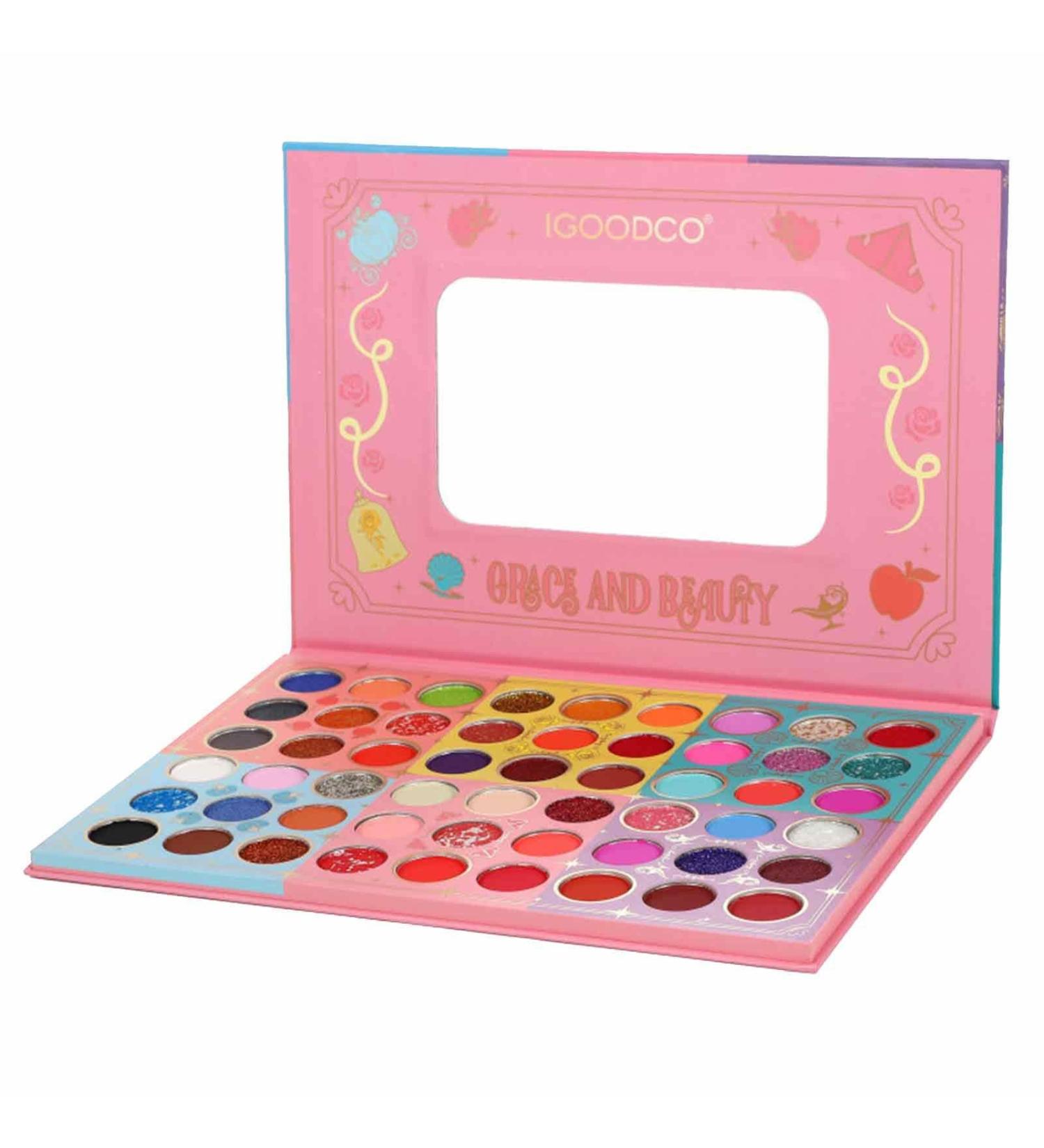 Glitter Eyeshadow 54 Colors Highly Pigmented Eye Makeup | Waterproof High Pigmented Blendable Colorful Eyeshadow Palette for Holiday Cosmetics - Buy Online on GoSupps.com