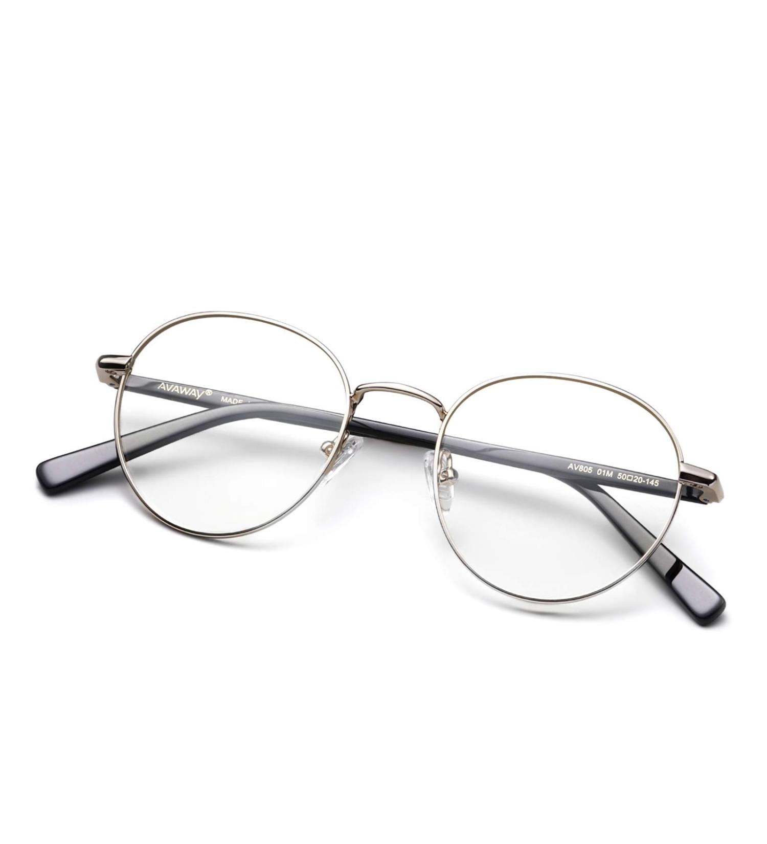 Avaway Women's Blue Light Filter Glasses - Vintage Round Metal Frames for PC Cell Phone & TV | Reduce Eye Strain & Protect Vision - Buy Online on GoSupps.com