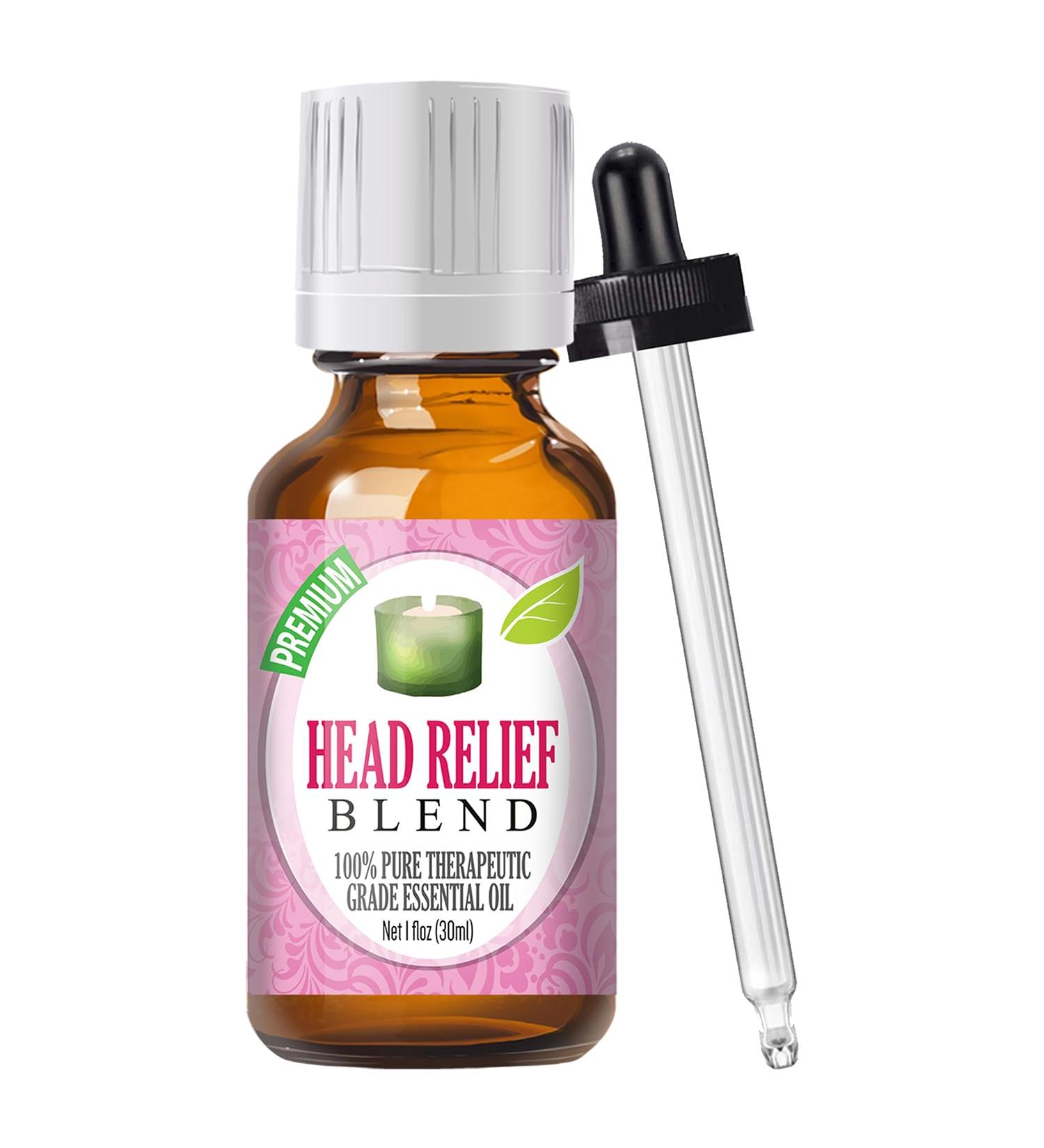 Healing Solutions Head Relief Blend Essential Oil - 100% Pure Therapeutic Grade - 30ml - Aromatherapy Oils