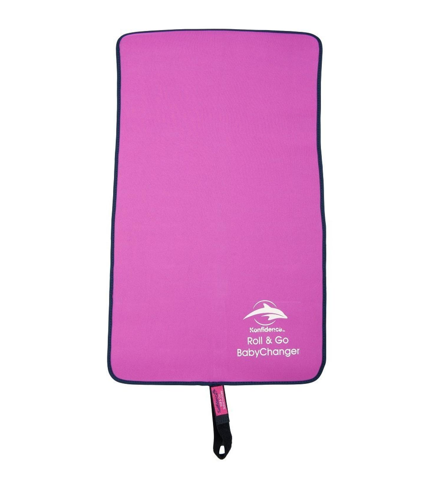 Konfidence Baby Roll & Go Changer - Fuchsia | Convenient Changing Mat for On-the-Go Baby Care - Buy Online on GoSupps.com