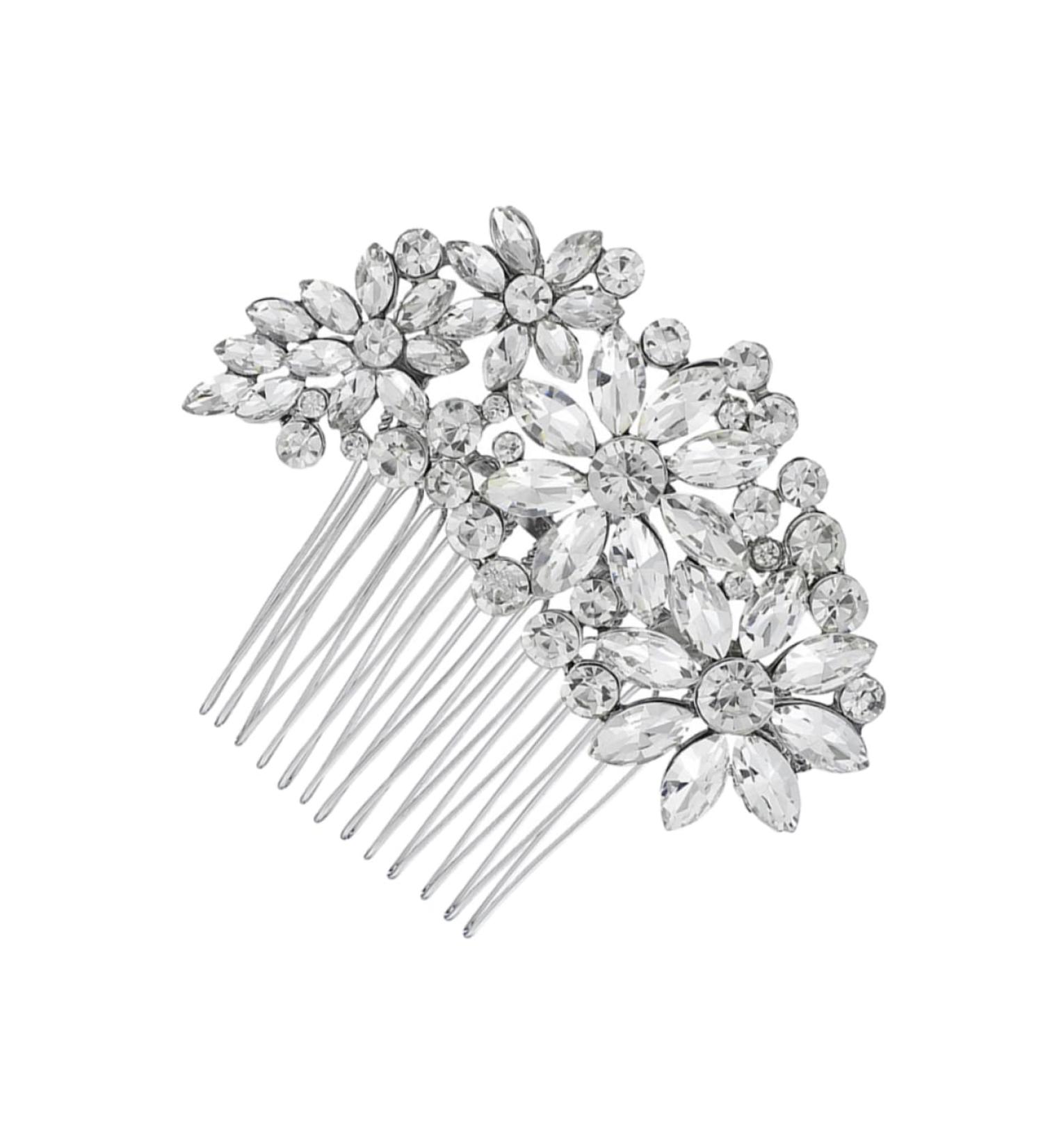 Mikinona Wedding Hair Comb Bride Hair Clip Rhinestone Hair Clip Rhinestone Hair Comb Bridal Headpiece Rhinestone Headpiece Rhinestone Comb Hair Teasing Comb Bridal Hair Clip Comb for Bridal - Buy Online on GoSupps.com
