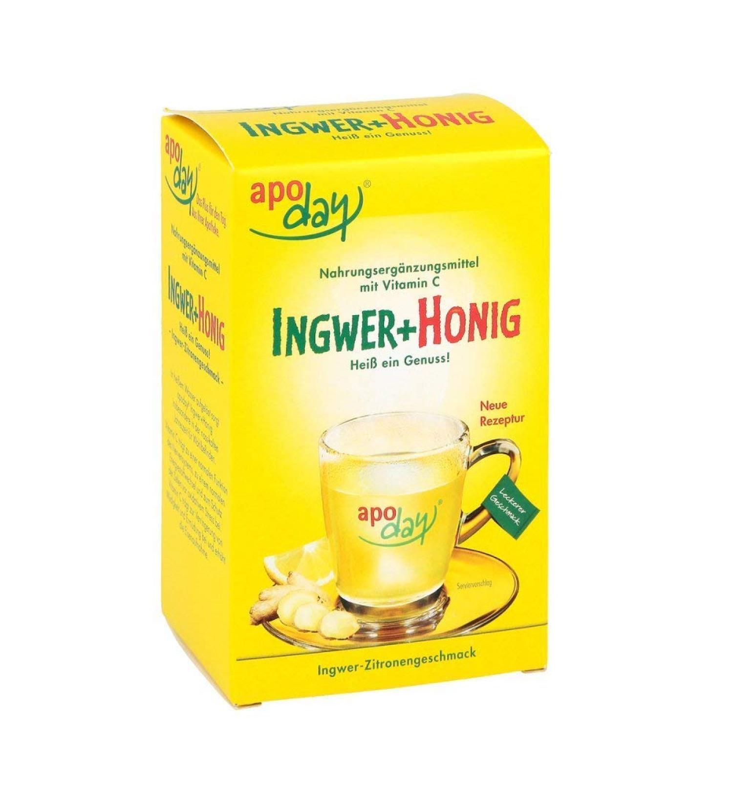 Buy Apoday Ginger+Honey Powder - Ginger-Lemon Flavor (10x10g) | Premium Quality Herbal Supplement for Wellness - Buy Online on GoSupps.com