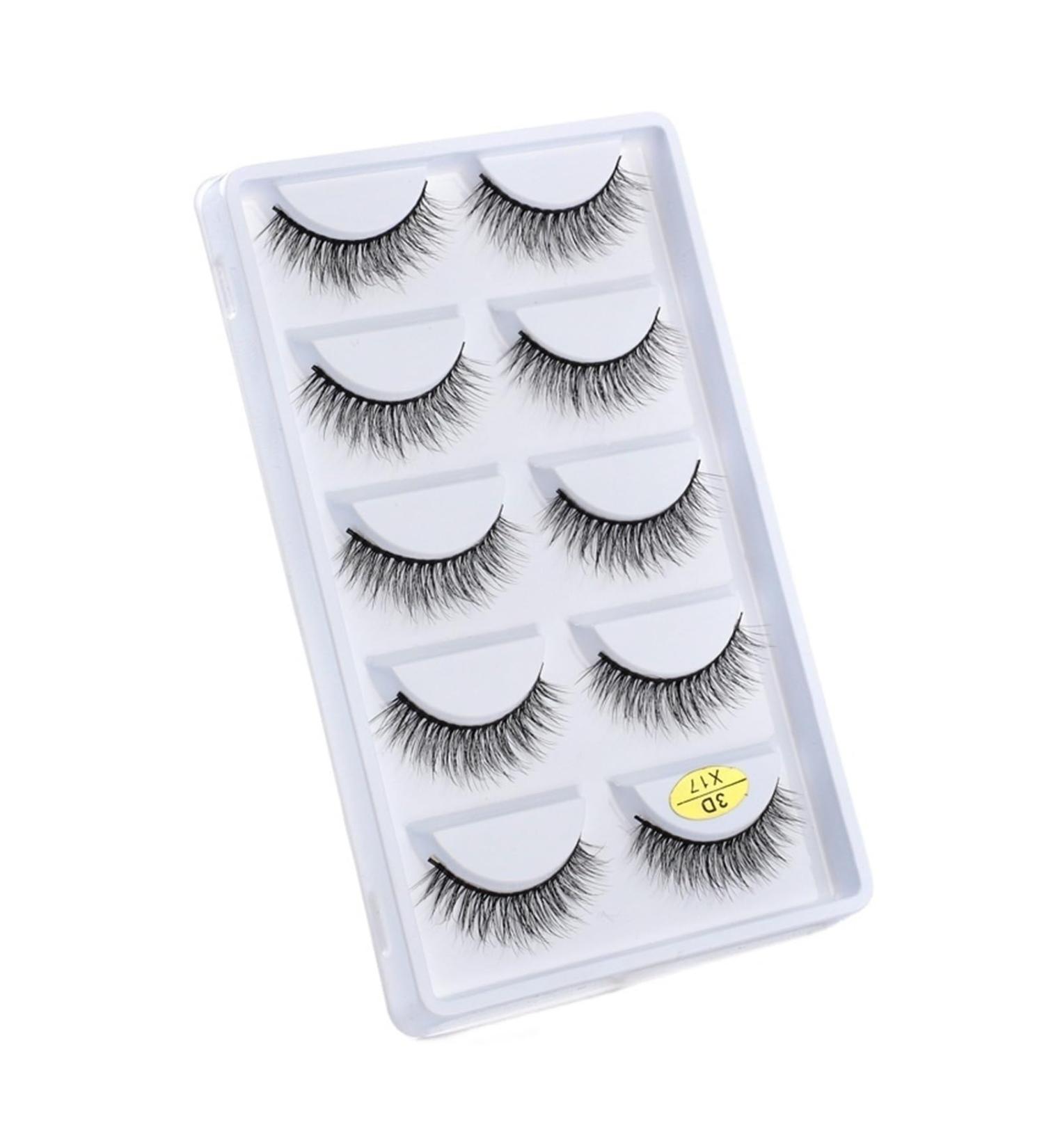 UAMOU Mink Eyelashes 10/50/100 Boxes Wispy 3D Mink Lashes Makeup Natural Long Volume False Eyelashes Bulk Faux Cils Custom Cheerfully (Color : 5 Pairs X17 Size : 50 Boxes) - Buy Online on GoSupps.com