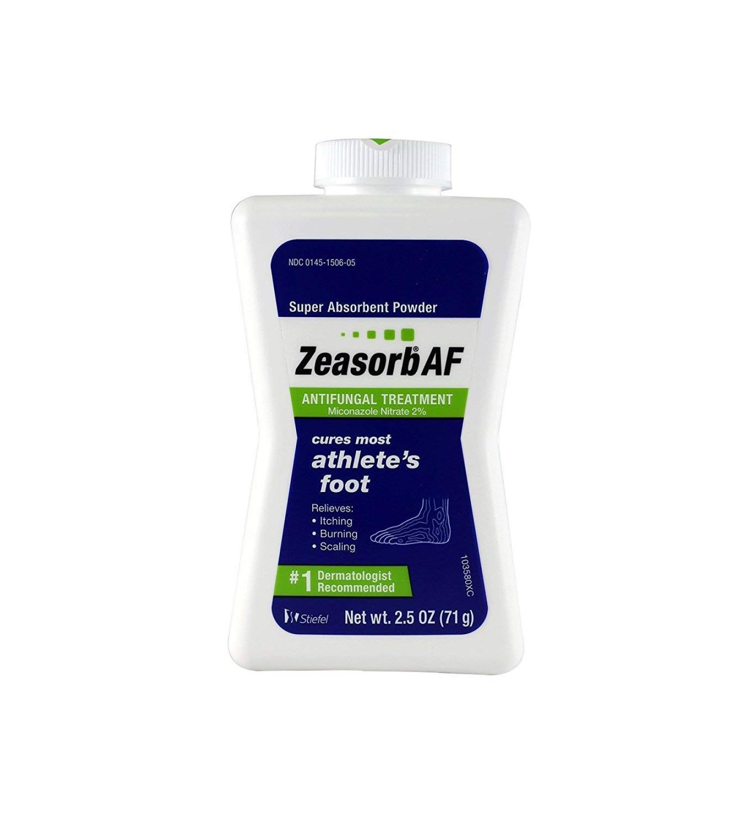 Zeasorb Super Absorbent Powder Antifungal Treatment Athlete's Foot 2.5 oz (71 g)(Pack of 6)