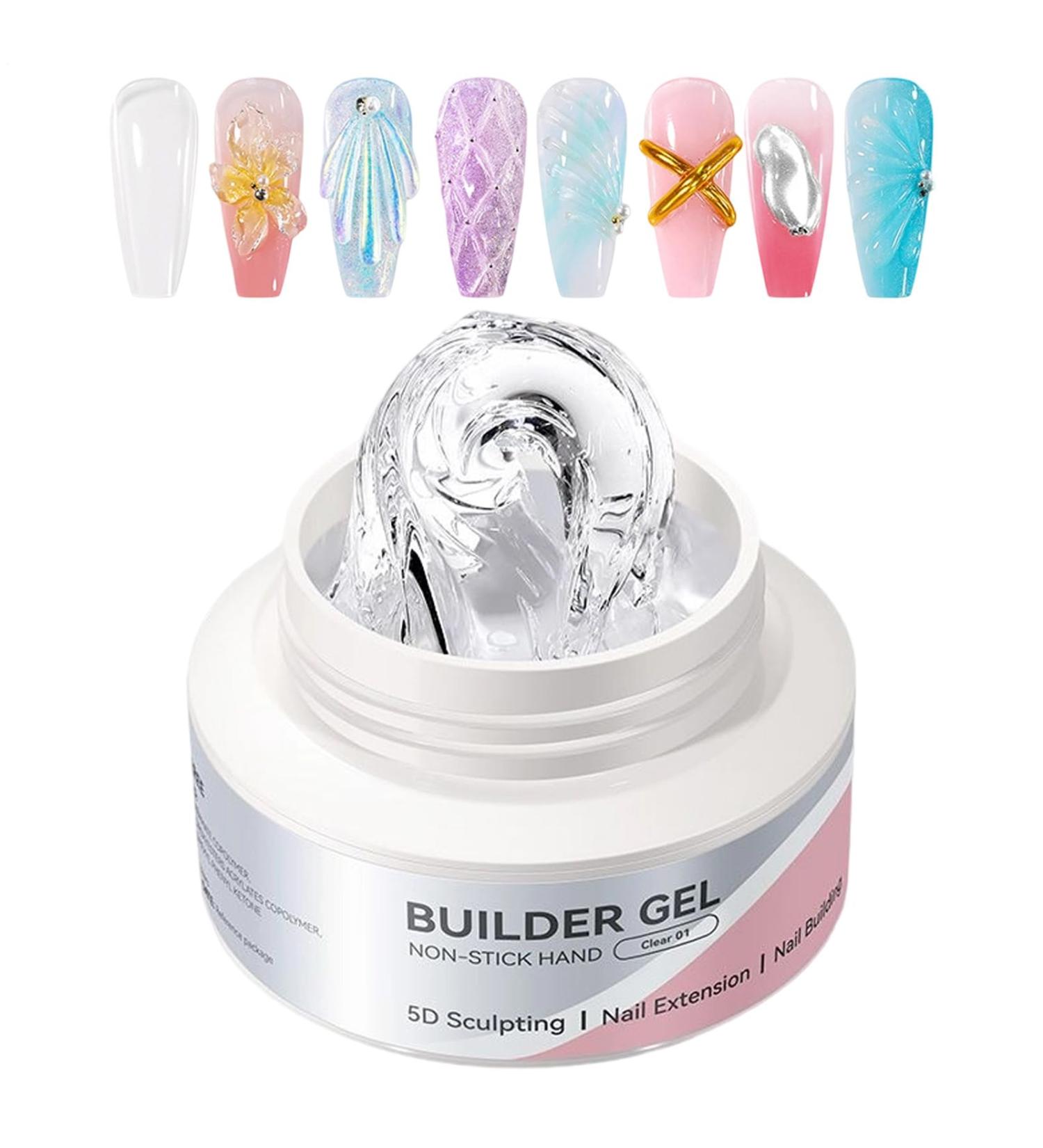  Bvizyelck 3D Nail Gel 60ml Solid Sculpting Gel for Nails | Non-Sticky Manicure Design Creator for Women Sculpting Extension Painting Art Sculpting Extension - Buy Online on GoSupps.com
